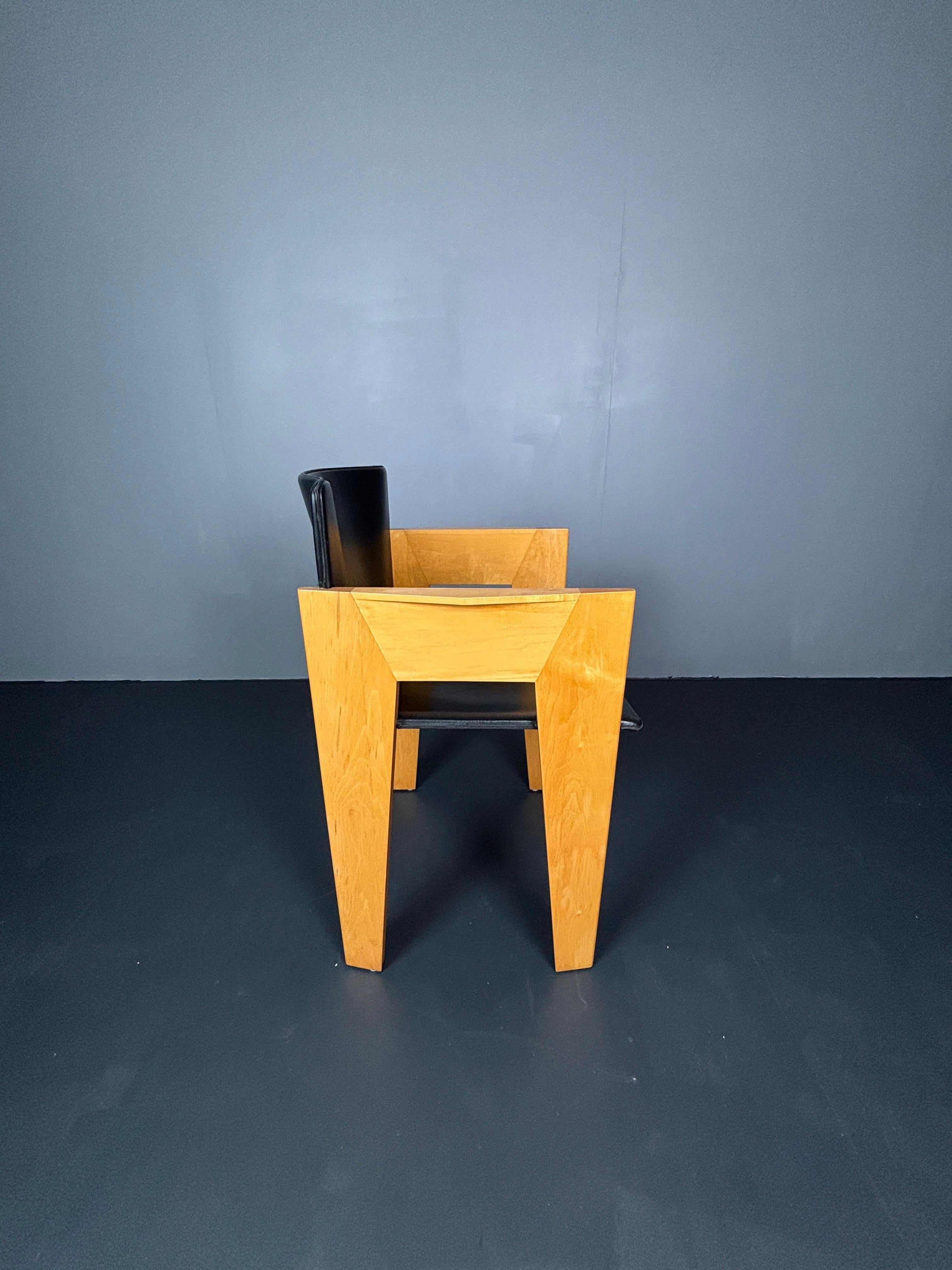 Set di 6 sedie da pranzo moderniste di Arnold Merckx per Arco, design olandese anni '80 in vendita 1