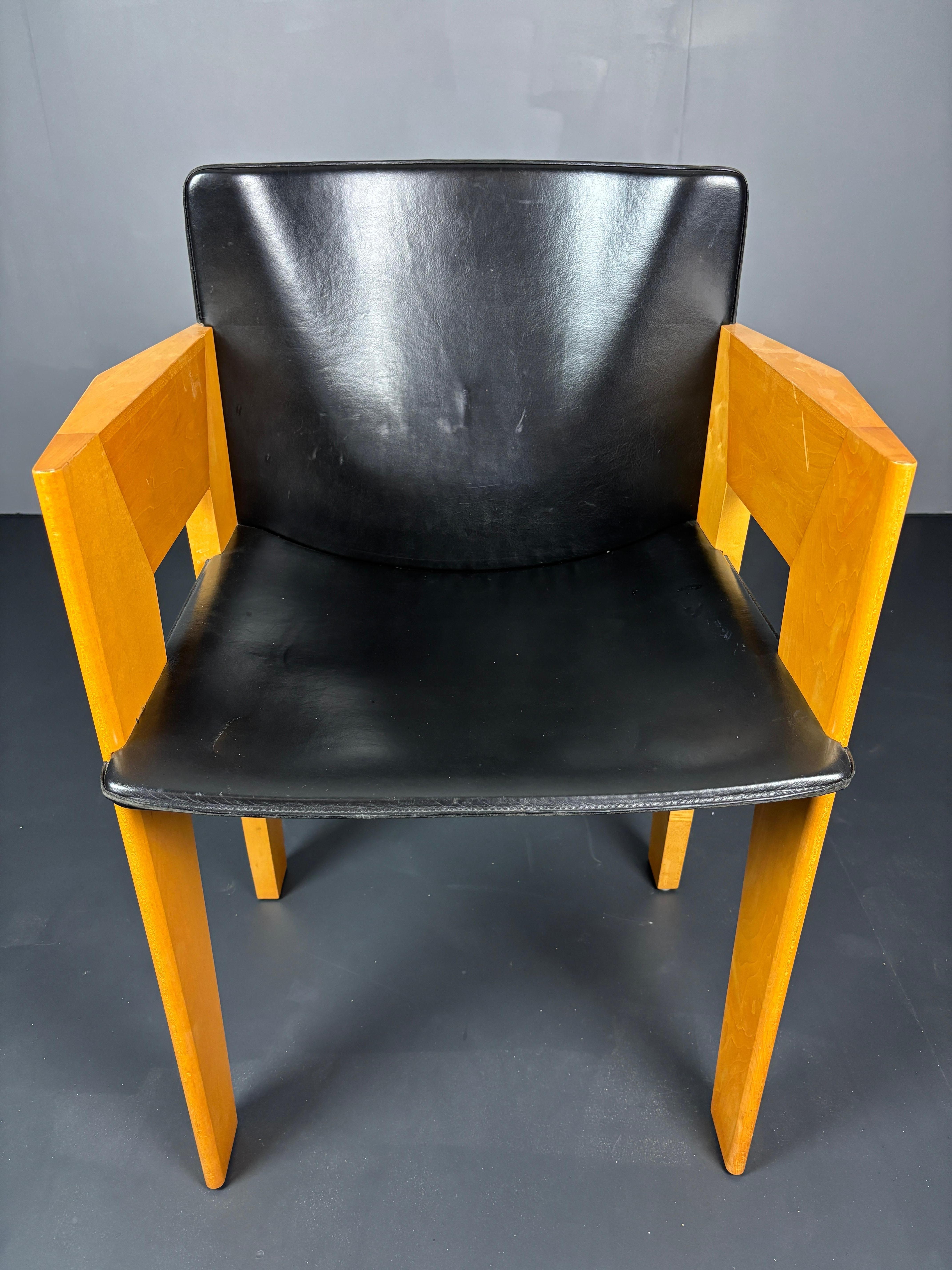 Set di 6 sedie da pranzo moderniste di Arnold Merckx per Arco, design olandese anni '80 in vendita 2