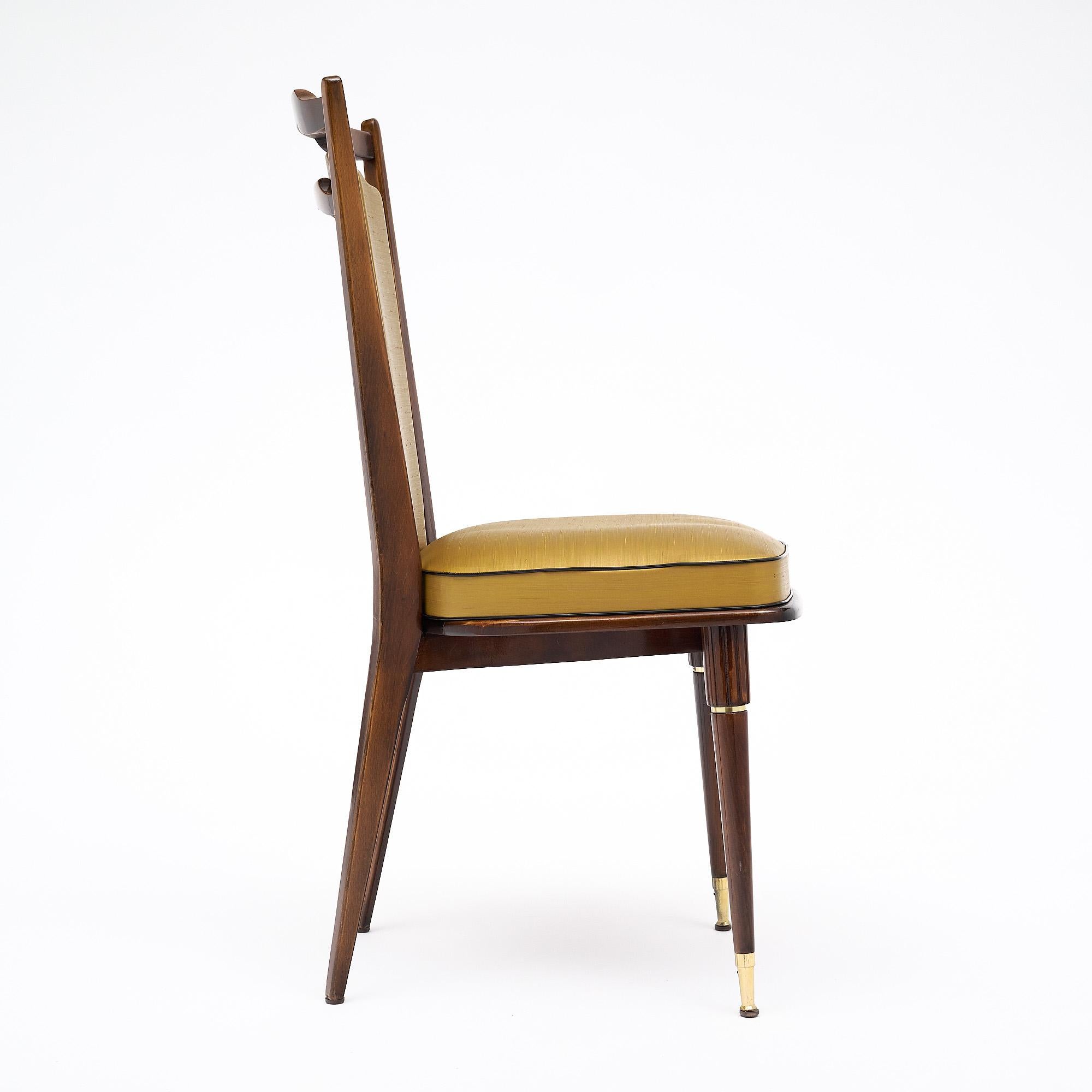 Mogano Set of 6 Modernist Dining Chairs in vendita