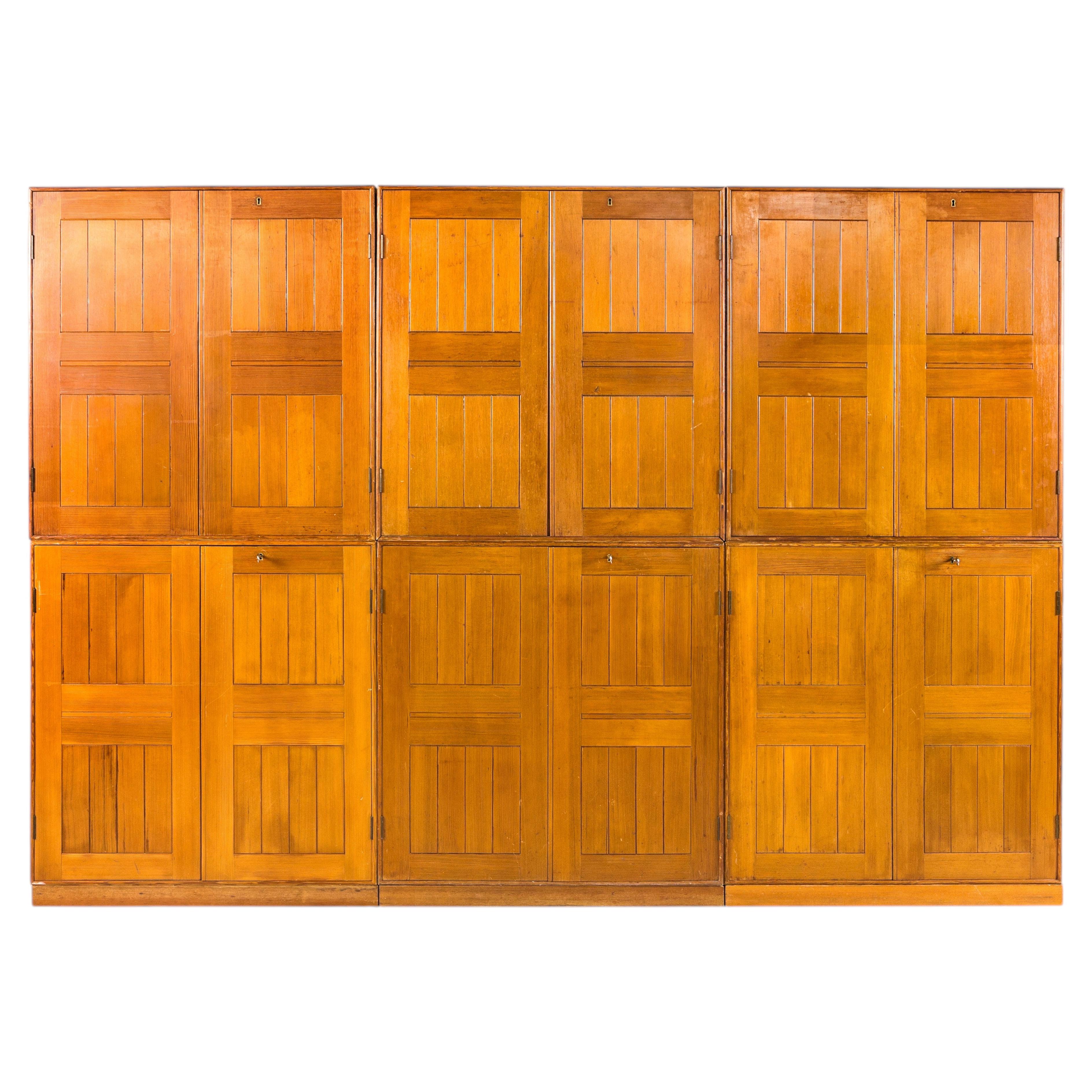 Set of 6 Mogens Koch Cabinets for Rud Rasmussen, Circa 1950, Denmark For Sale