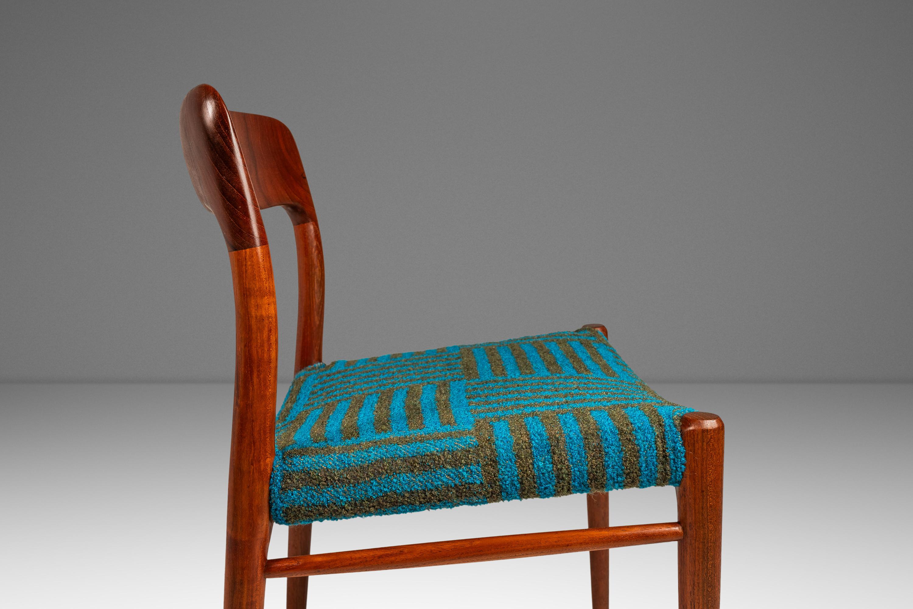 Set di 6 sedie Moller Model 75, Niels Møller per J.L. Møllers, Danimarca, anni '60 in vendita 4