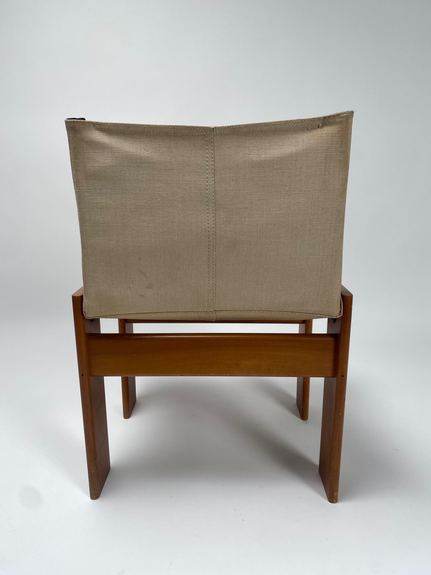 Late 20th Century Set of 6 'Monk' Chairs by Afra & Tobia Scarpa for Molten, Italy 1974 For Sale