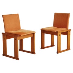 Set of 6 'Monk' Dining Chairs Attributed to Afra & Tobia Scarpa for Molteni