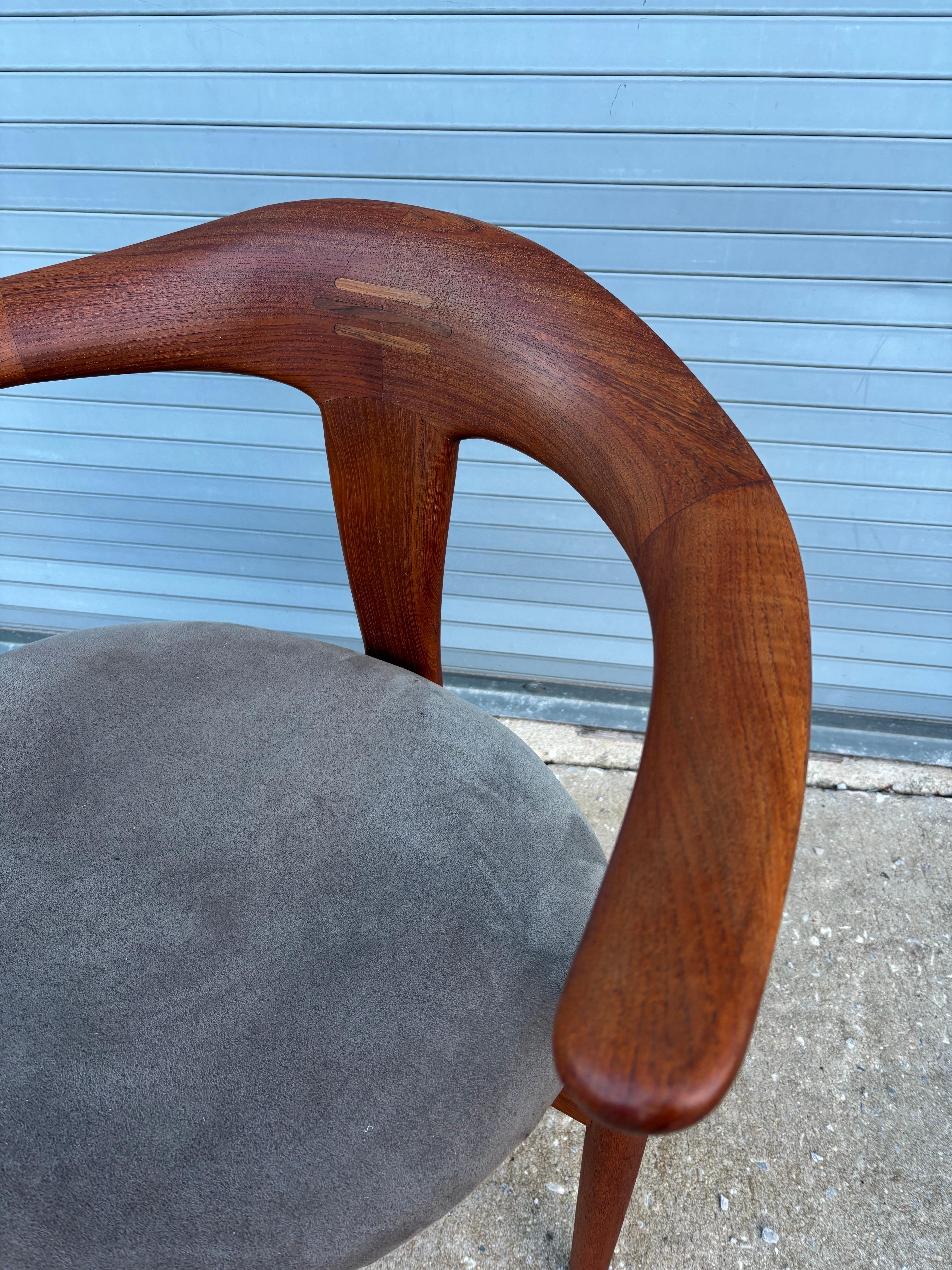 Set di 6 sedie da pranzo in teak Moreddi in vendita 3