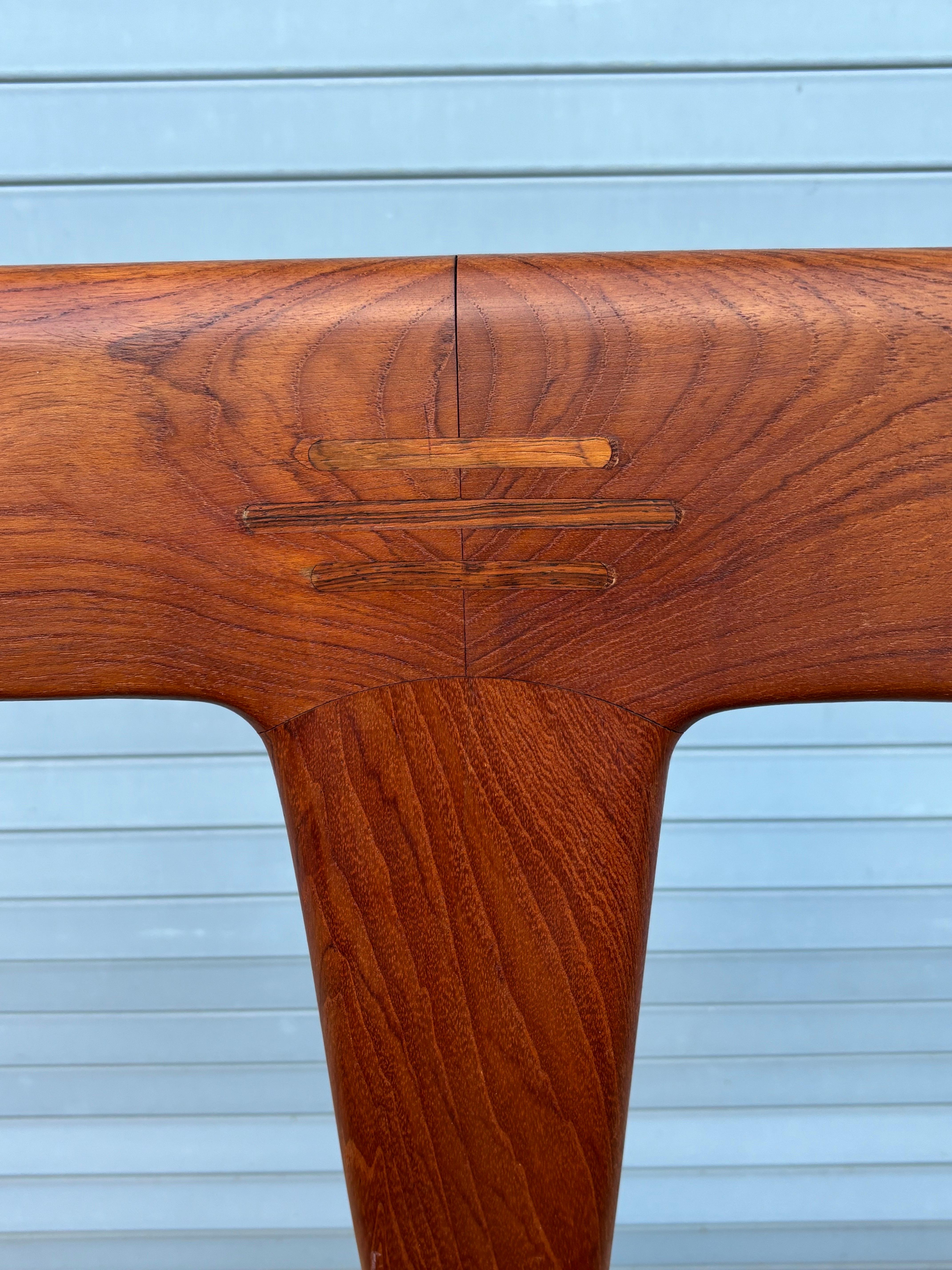 Metà XX secolo Set di 6 sedie da pranzo in teak Moreddi in vendita