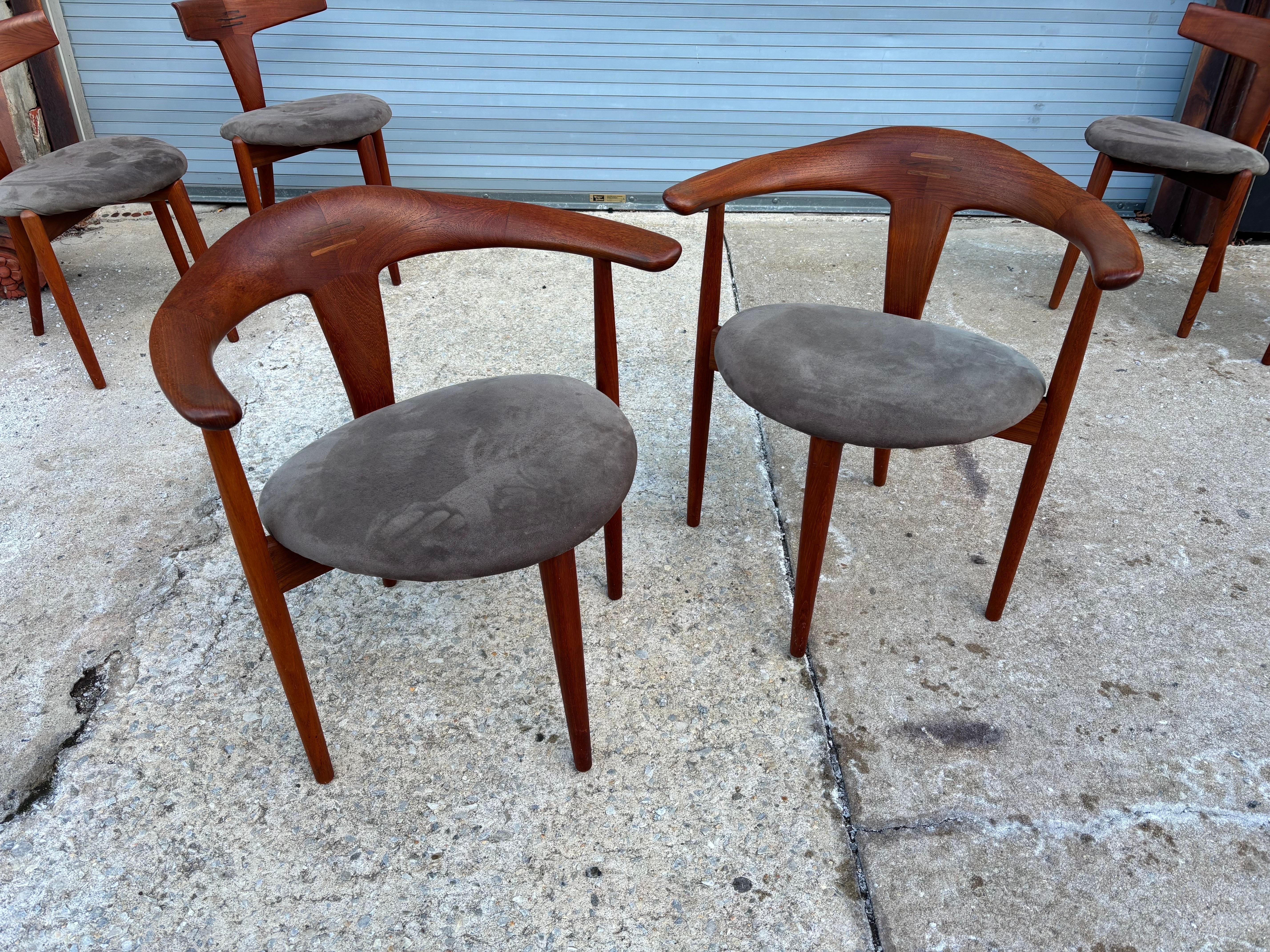 Set di 6 sedie da pranzo in teak Moreddi in vendita 1