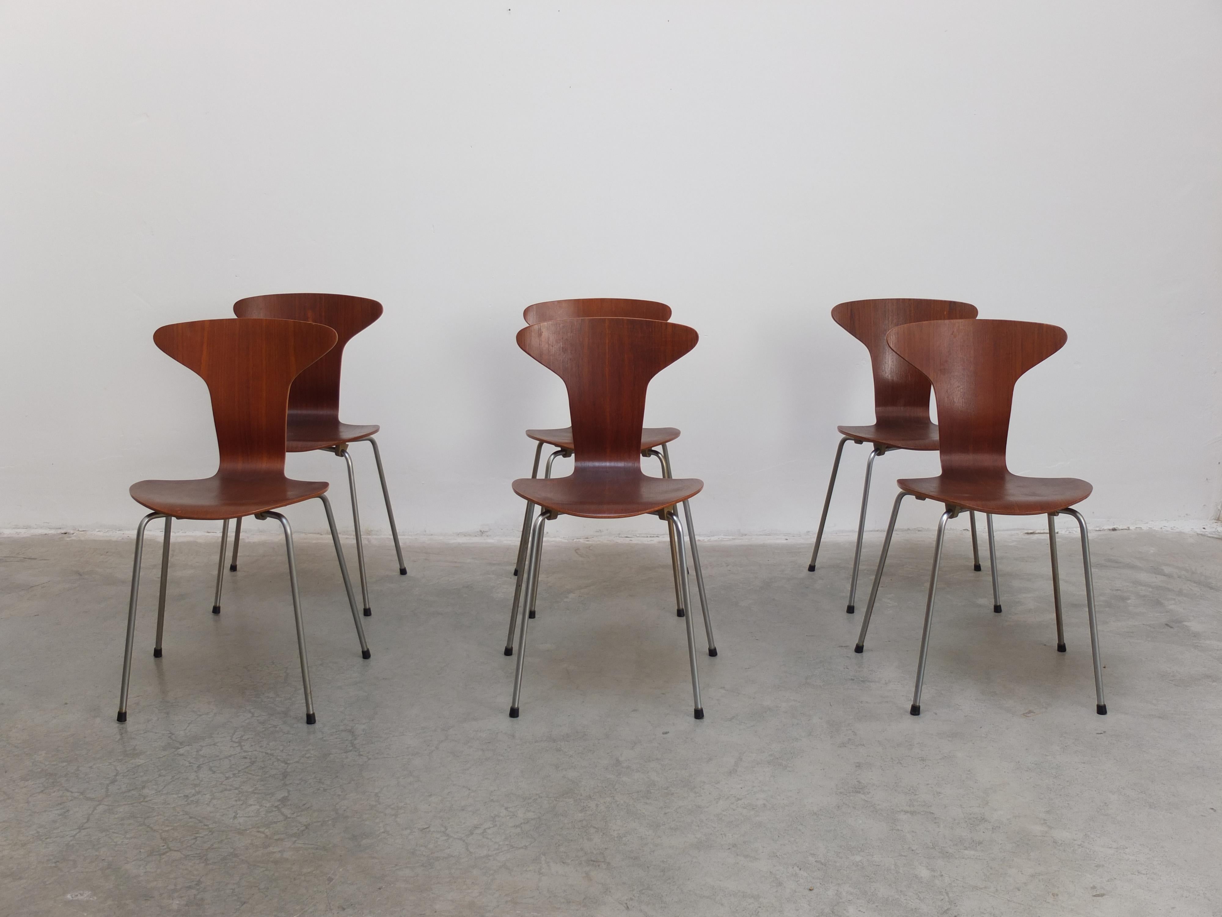 Scandinave moderne Ensemble de 6 chaises 