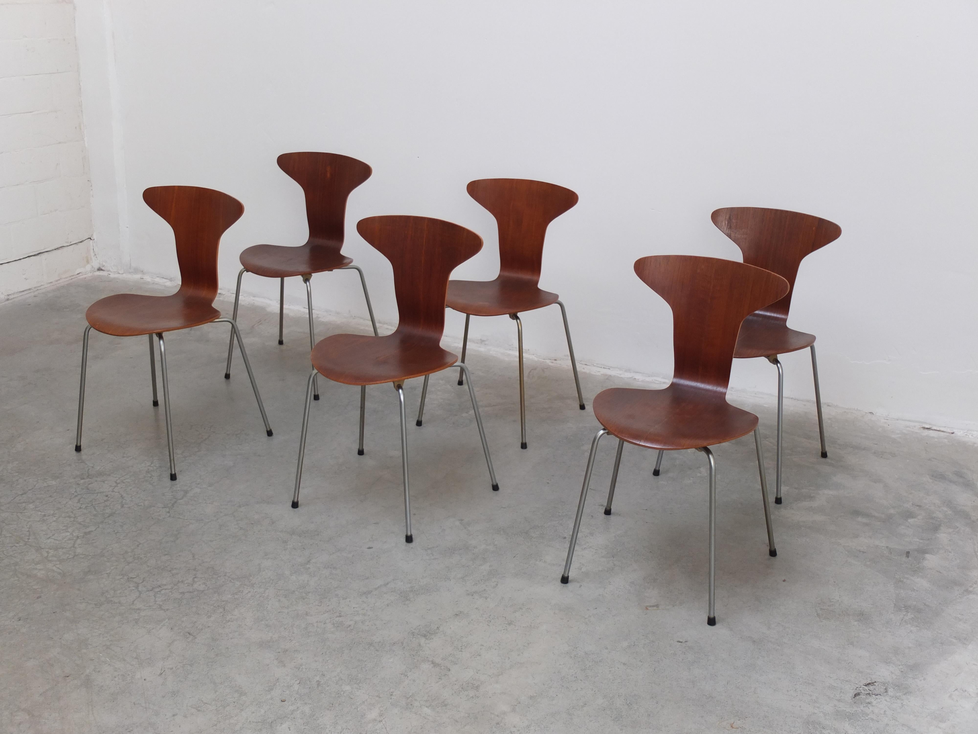 Danois Ensemble de 6 chaises 