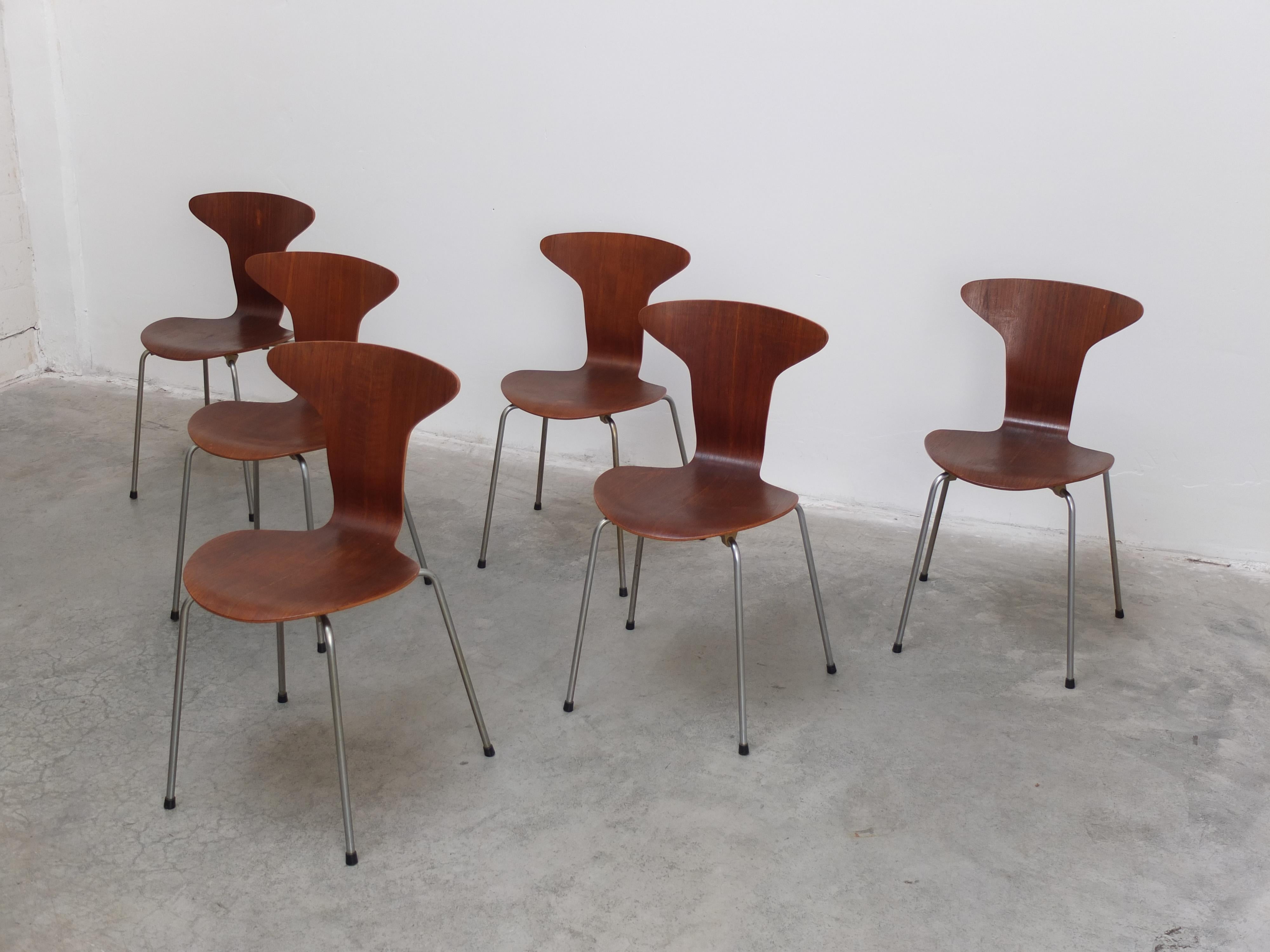 20ième siècle Ensemble de 6 chaises 