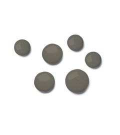 Set of 6 Moss Grey Pin Wall Decor by Zieta