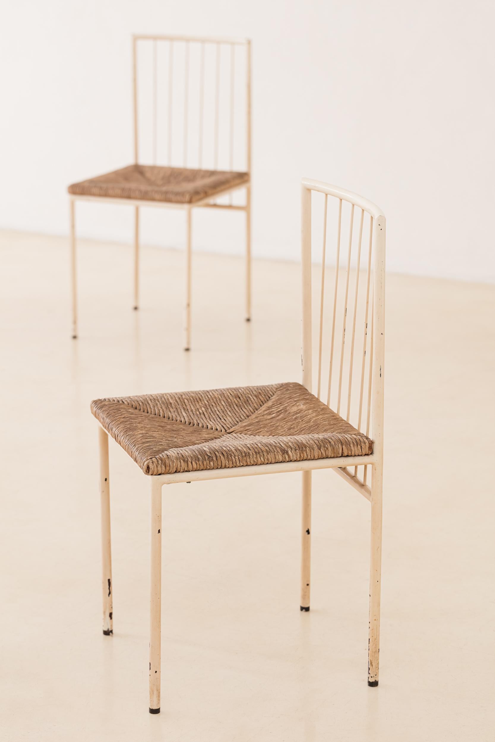 Set of 6 mtf600 Chair, Geraldo de Barros, Unilabor, Brazilian Midcentury, 1960s In Good Condition For Sale In New York, NY