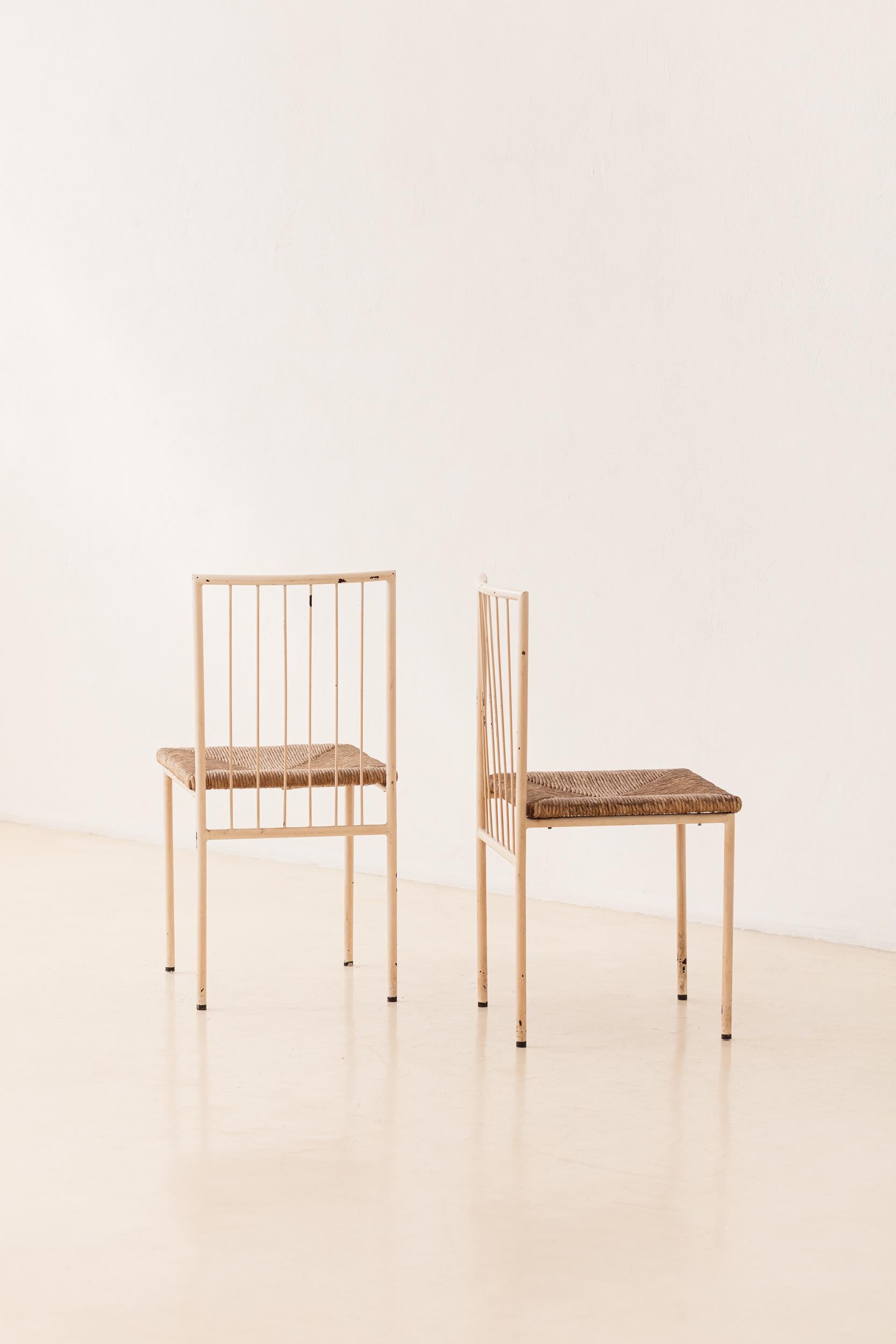 Mid-20th Century Set of 6 mtf600 Chair, Geraldo de Barros, Unilabor, Brazilian Midcentury, 1960s For Sale