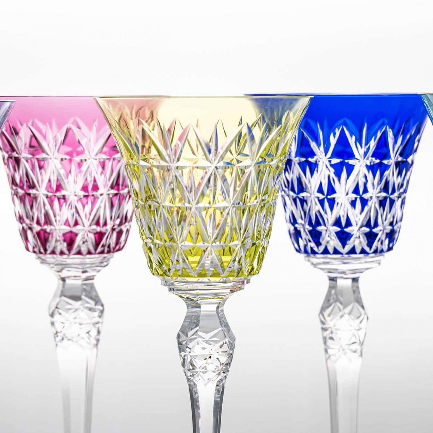 Juego de 6 Copas de Cristal Baccarat Multicolor, Francia Otro en venta