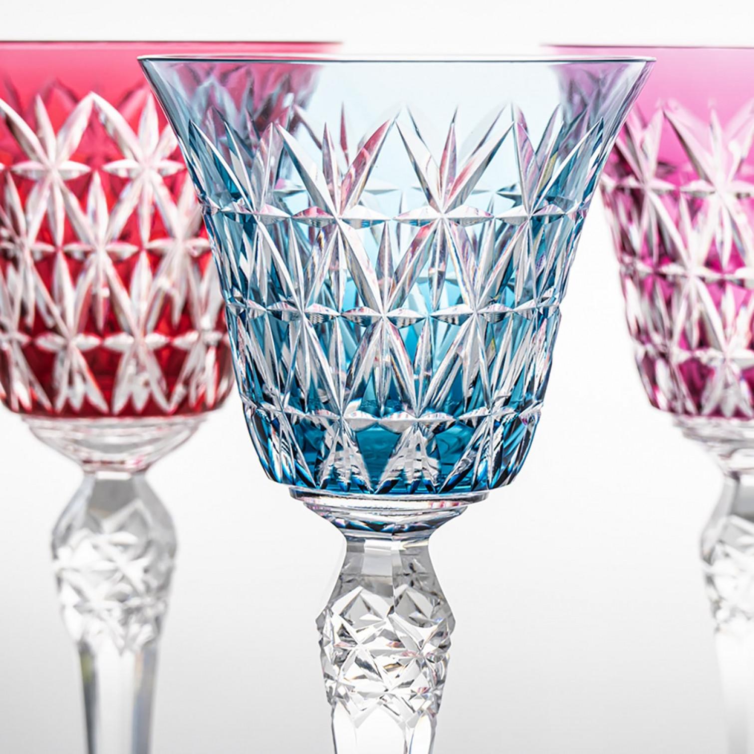 Juego de 6 Copas de Cristal Baccarat Multicolor, Francia Francés en venta