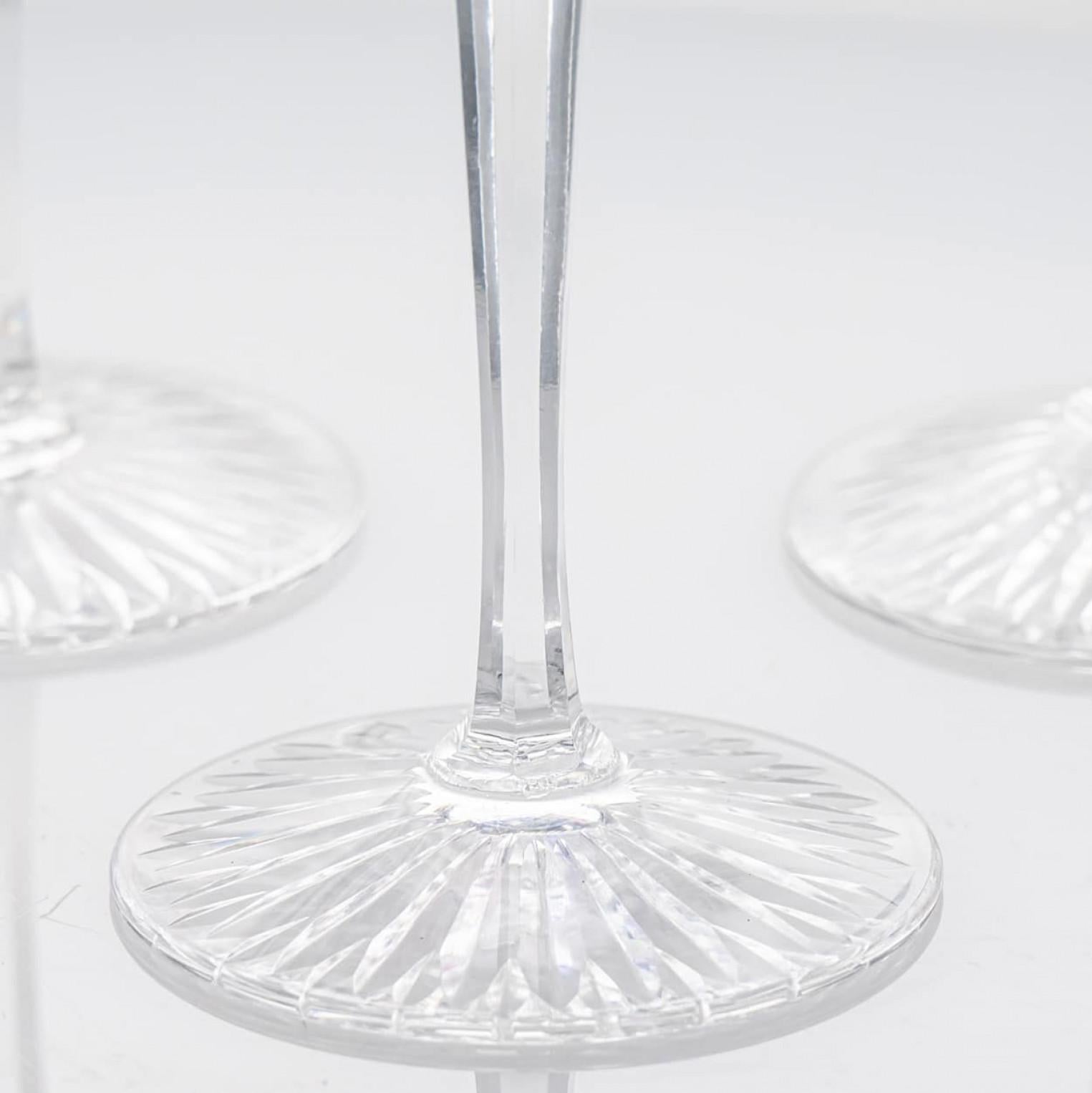 Juego de 6 Copas de Cristal Baccarat Multicolor, Francia en venta 1
