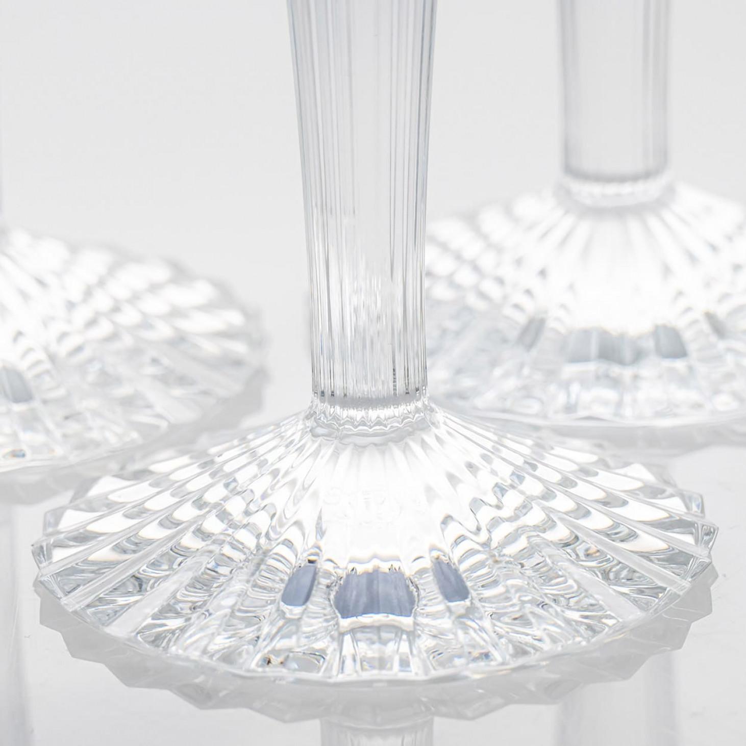 Set di 6 flauti da champagne multicolore Baccarat Mille Nuits, Francia In condizioni buone in vendita a Rijssen, NL