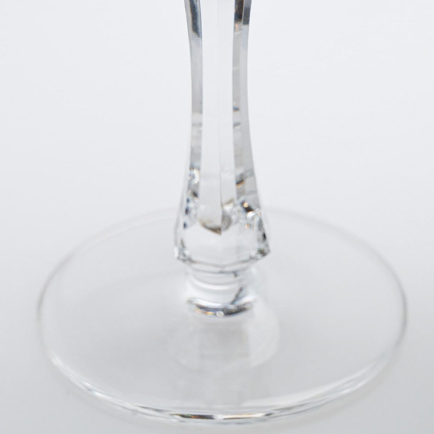 Satz von 6 mehrfarbigen Kristallgläsern, Couley von Sèvres, Frankreich im Angebot 4