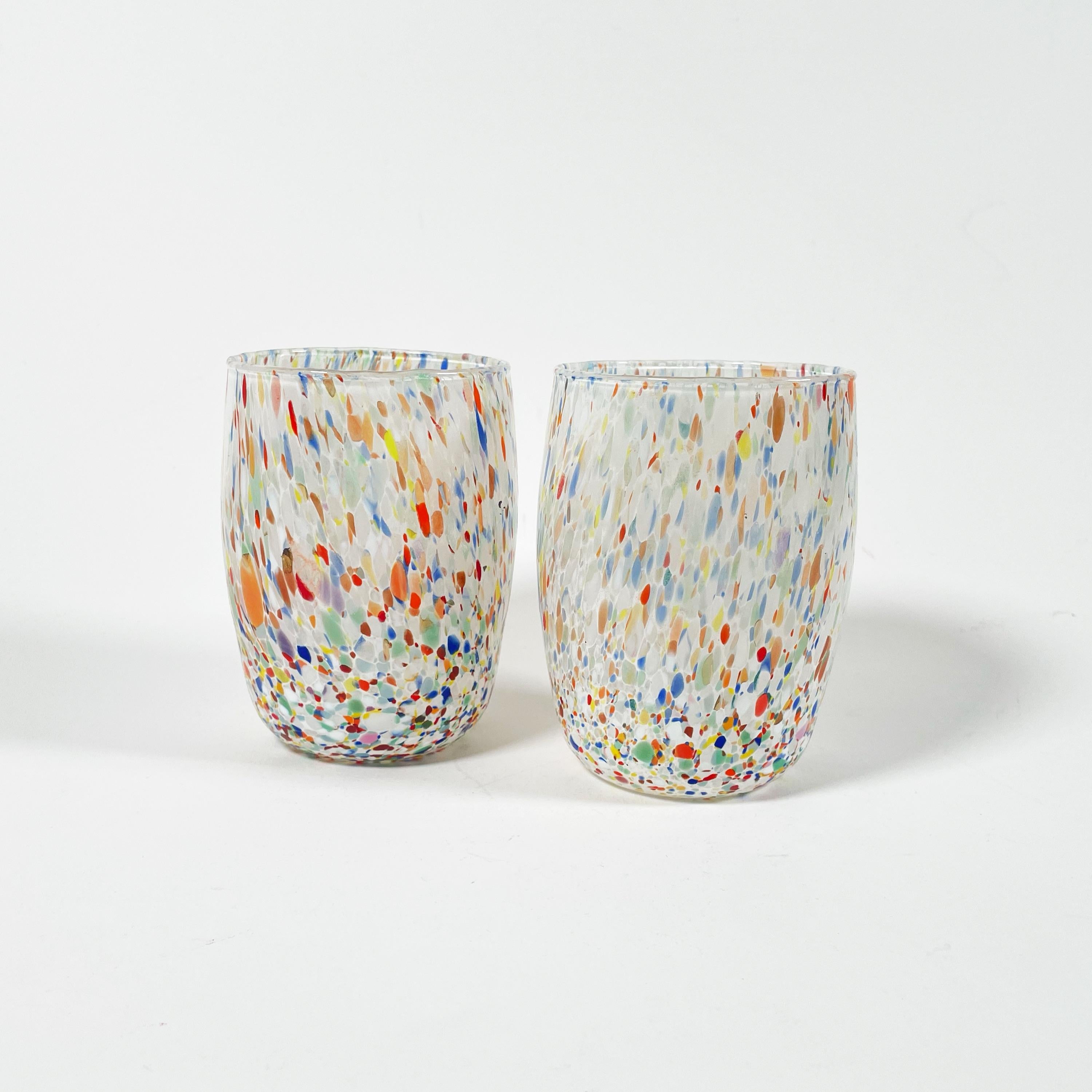 Ensemble de 6 verres de Murano soufflés à la main, neufs et jamais utilisés en vente 5