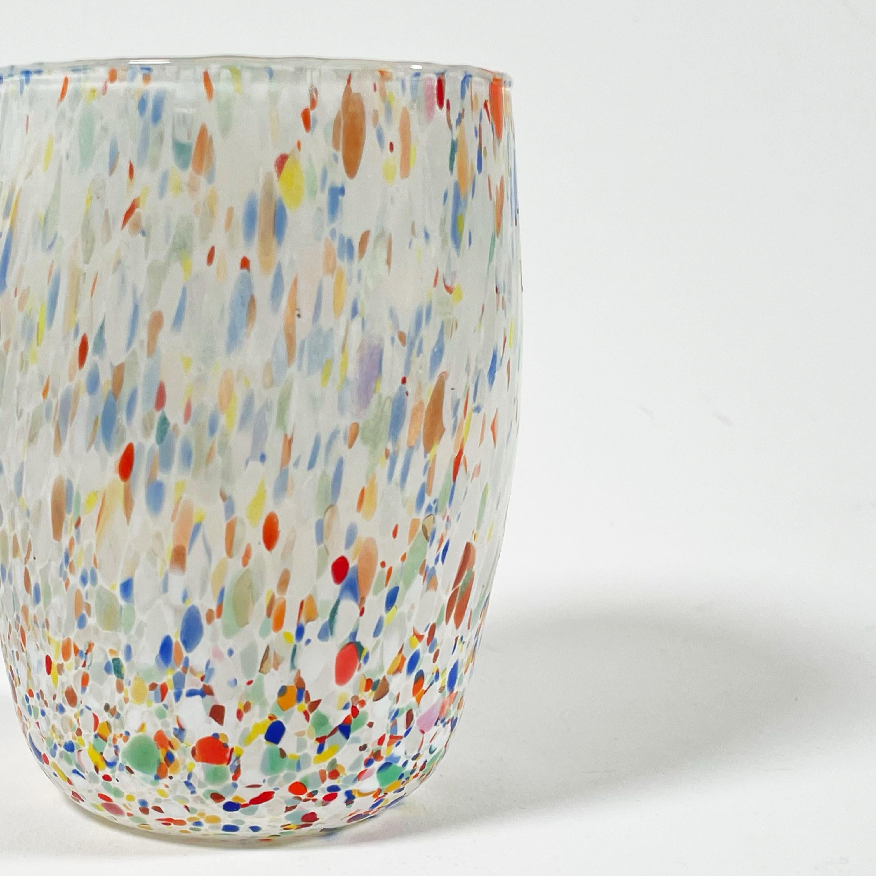 Ensemble de 6 verres de Murano soufflés à la main, neufs et jamais utilisés en vente 6