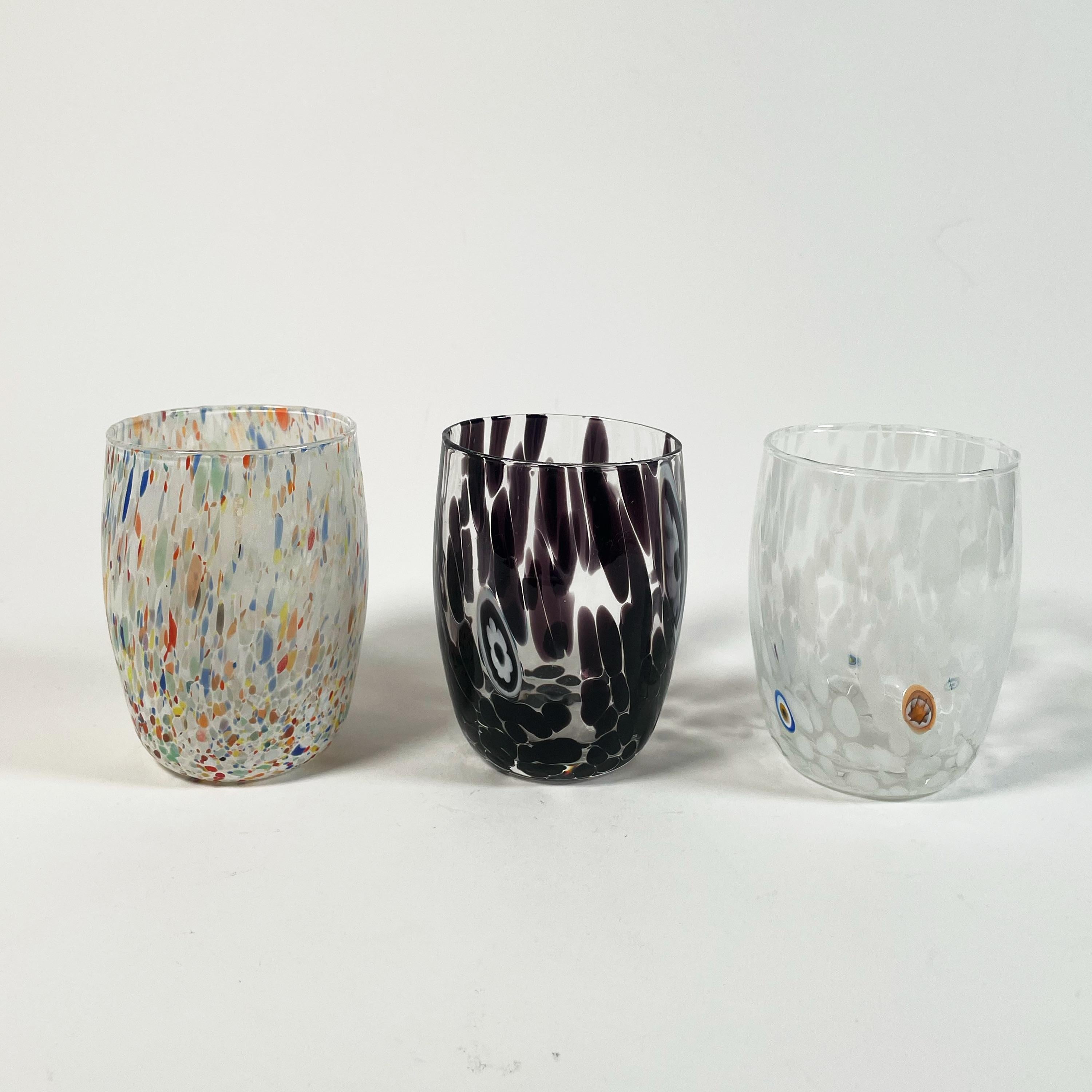 Ensemble de 6 verres de Murano soufflés à la main, neufs et jamais utilisés Excellent état - En vente à PARIS, FR
