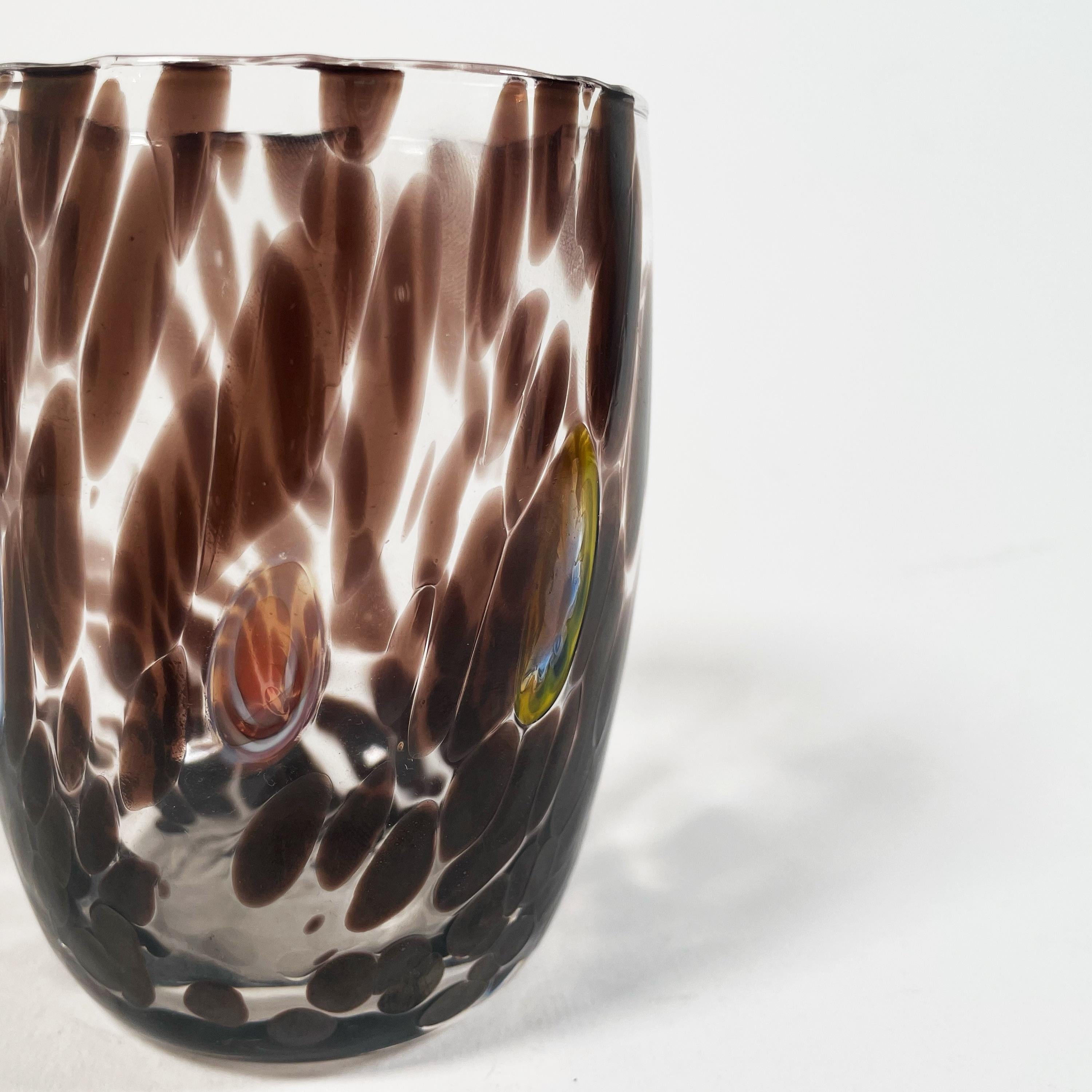 Verre Ensemble de 6 verres de Murano soufflés à la main, neufs et jamais utilisés en vente