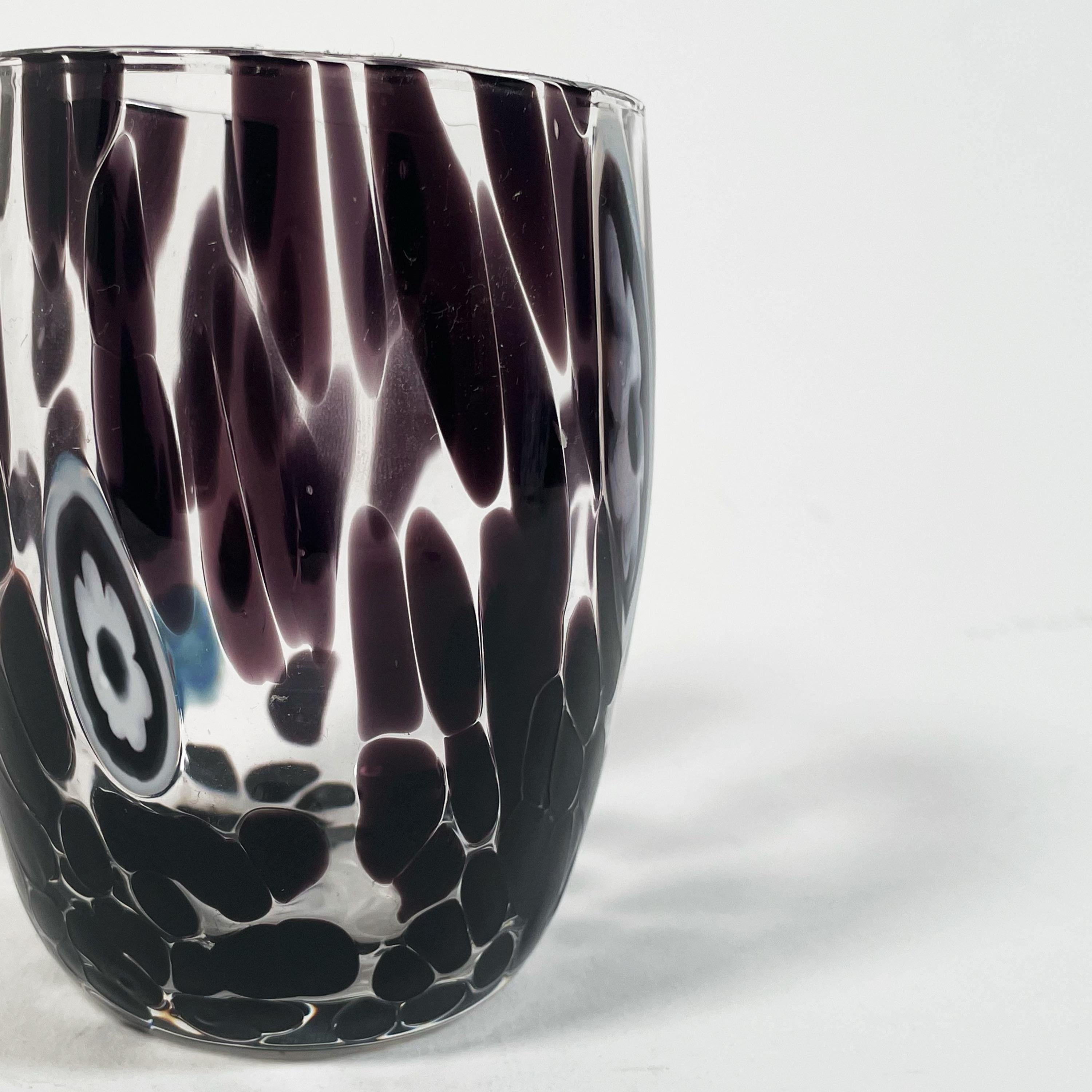 Ensemble de 6 verres de Murano soufflés à la main, neufs et jamais utilisés en vente 1