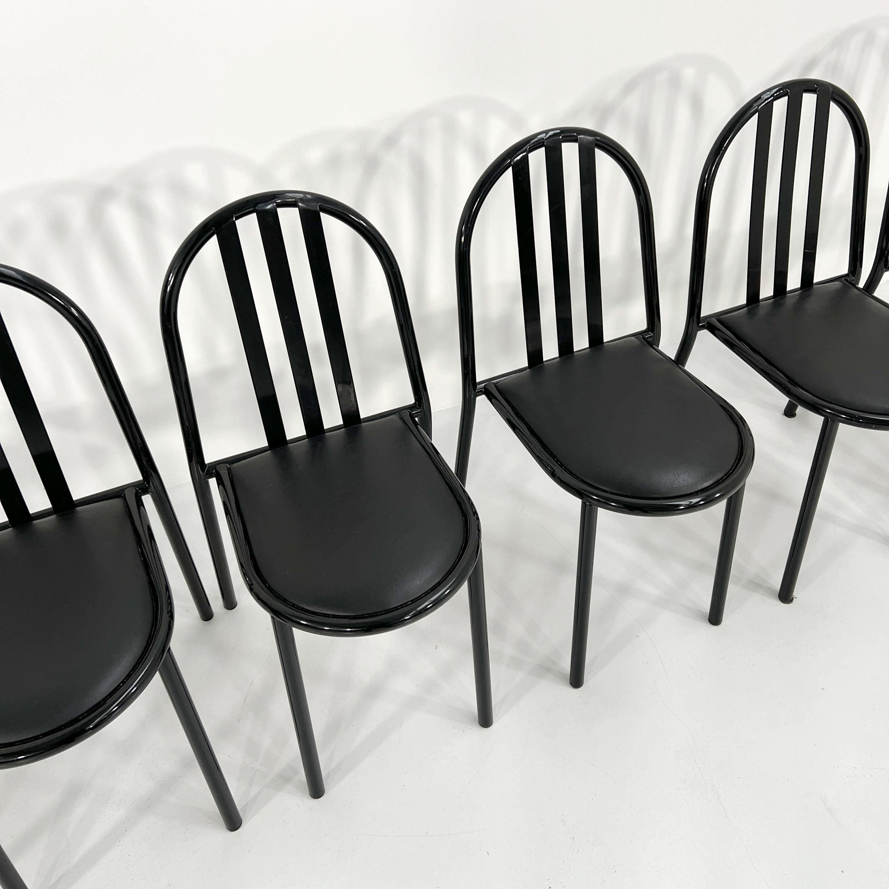 Italian Set of 6 N. 222 Dining Chairs by Robert Mallet-Stevens for Pallucco, 1980s