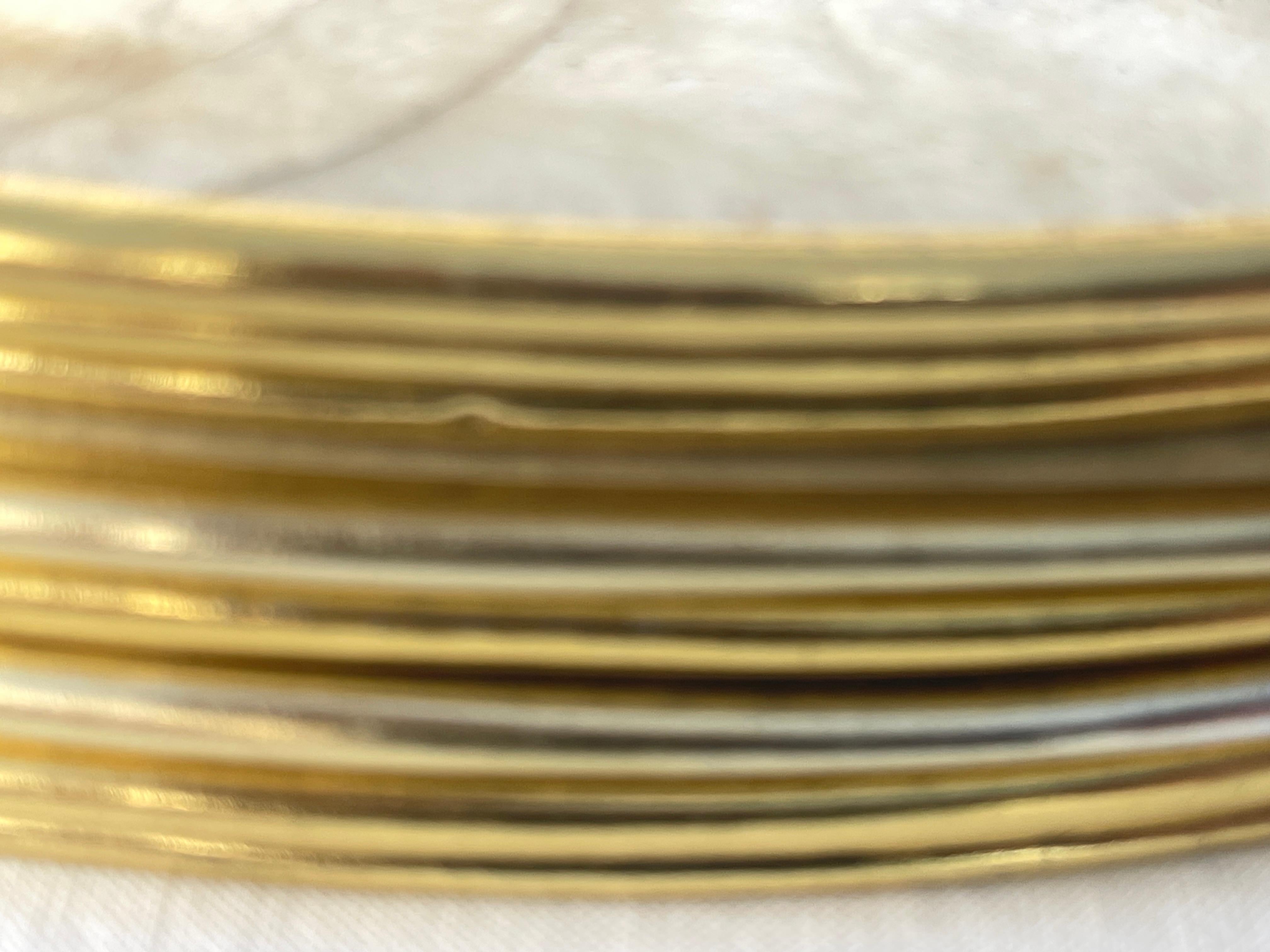 Ensemble de 6 porte-serviettes rondes en coquillage Capiz naturel et liège avec bords en laiton en vente 2