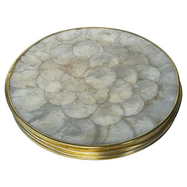 Capiz Shell Seven Piece Serving Set at 1stDibs | capiz shell plate ...