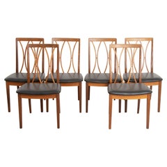 Set of 6 Newly Upholstered Mid-Century G Plan Fresco Dining Chairs, C.1960