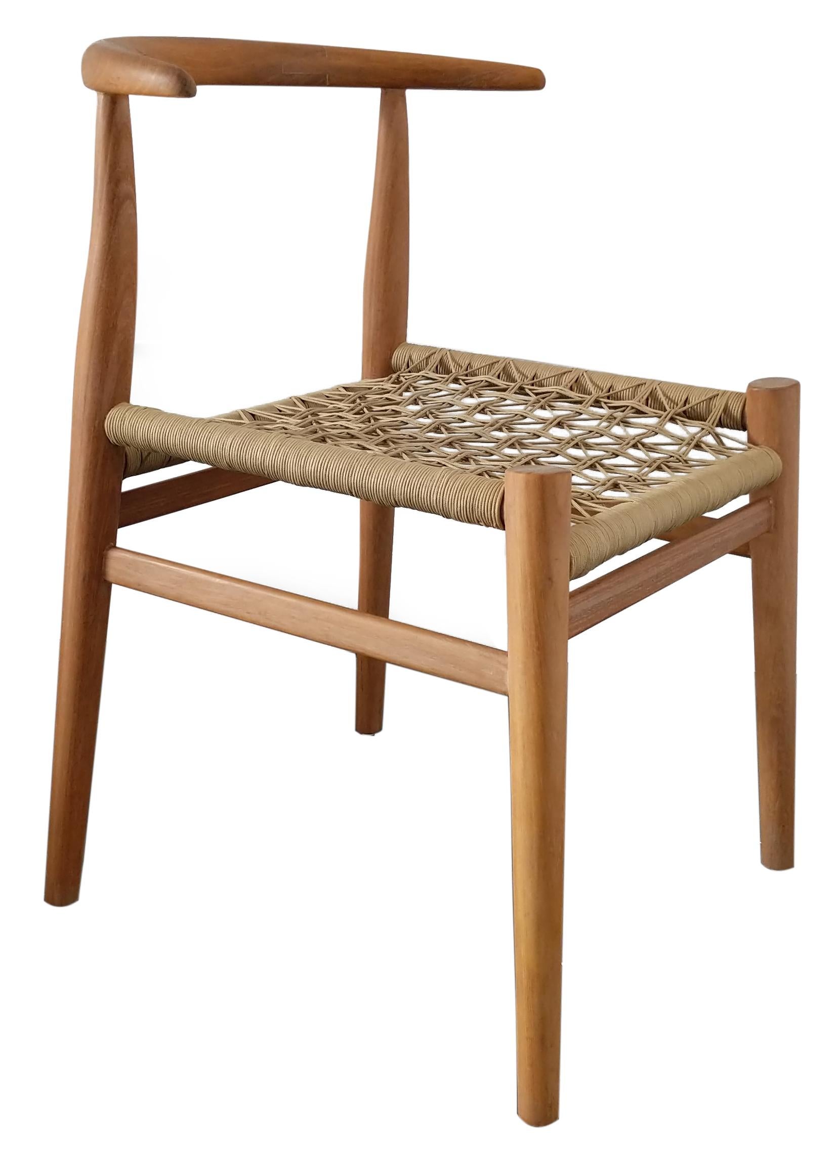 Set of 6 original John Vogel Nguni chairs in Iroko Timber.