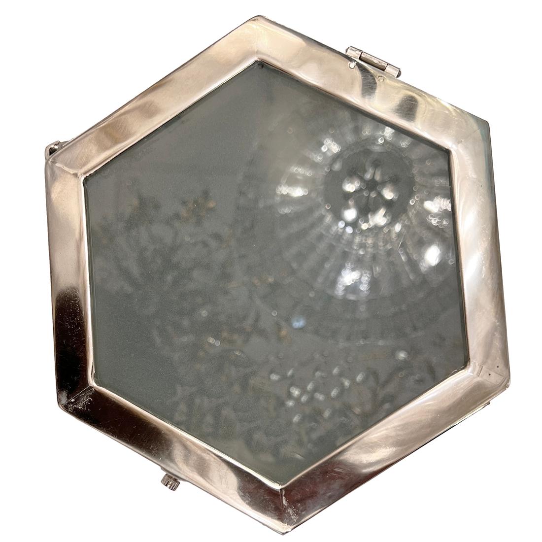 Mid-20th Century Set of 9 Nickel Plated Light Fixtures. Sold Individually For Sale