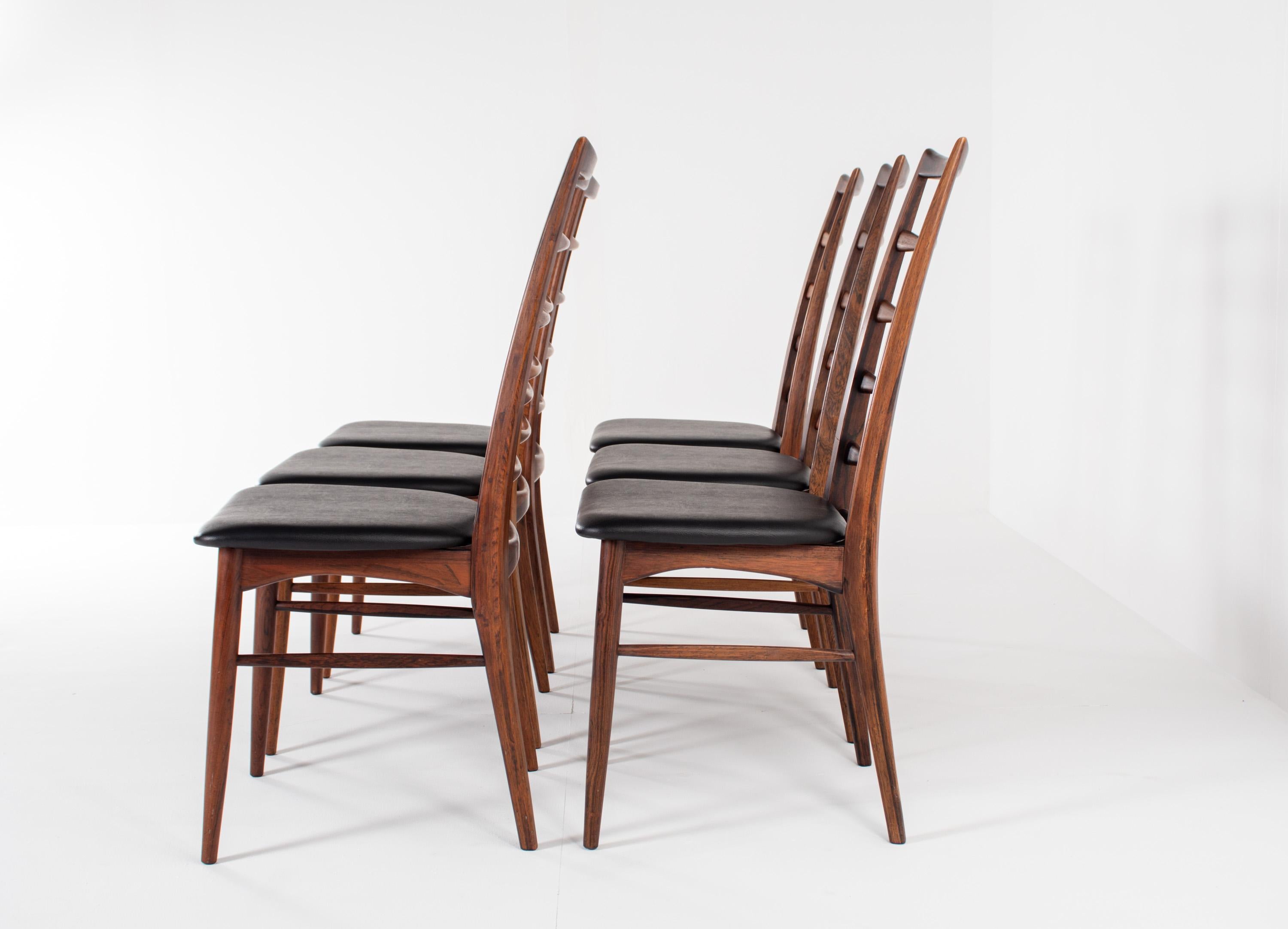 Set of 6 Niels Koefoed �“Lis” Dining Chairs for Hornslet Møbelfabrik, Denmark (Dänisch) im Angebot