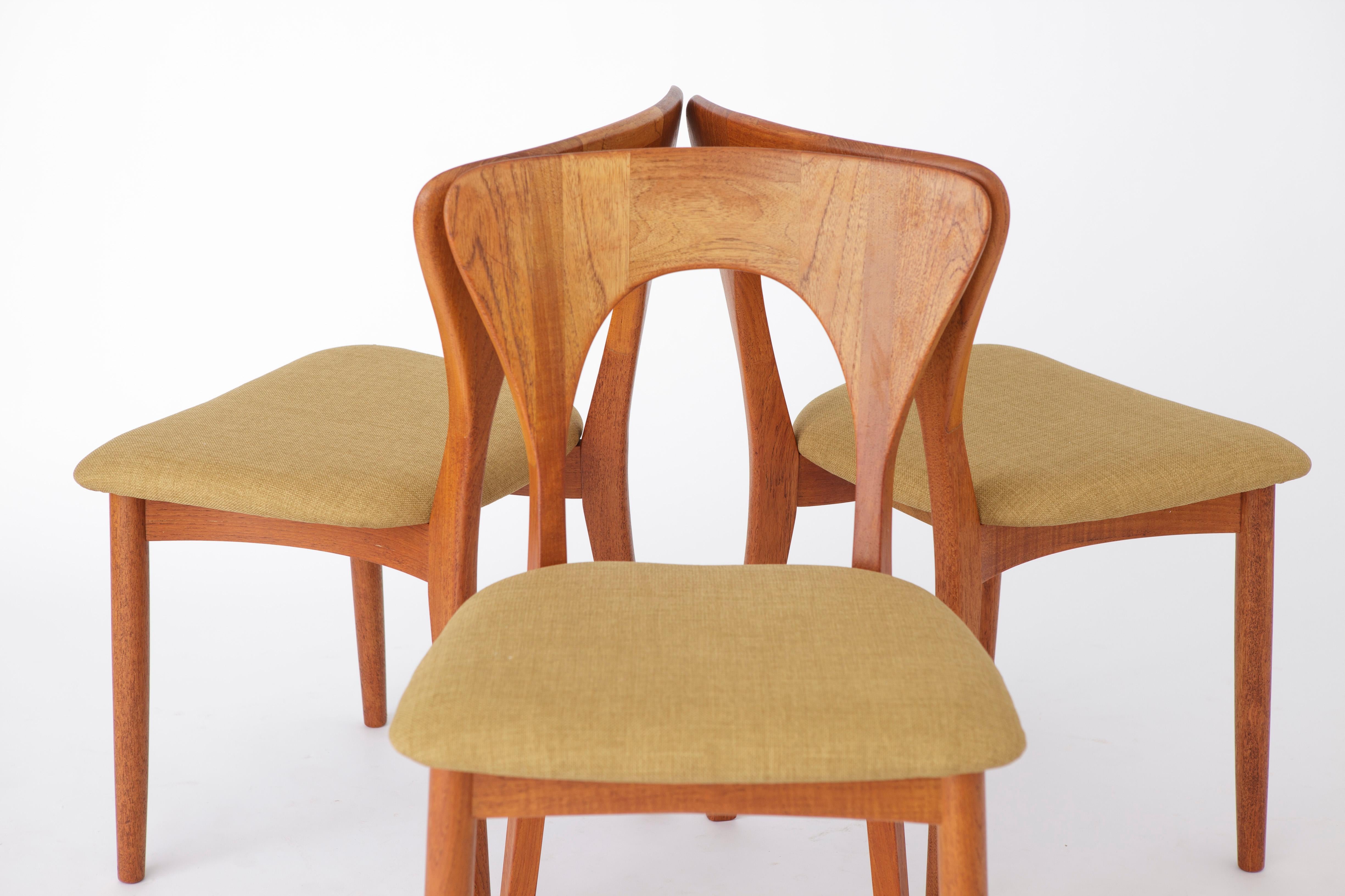 Set di 6 sedie da pranzo in teak Niels Koefoed 