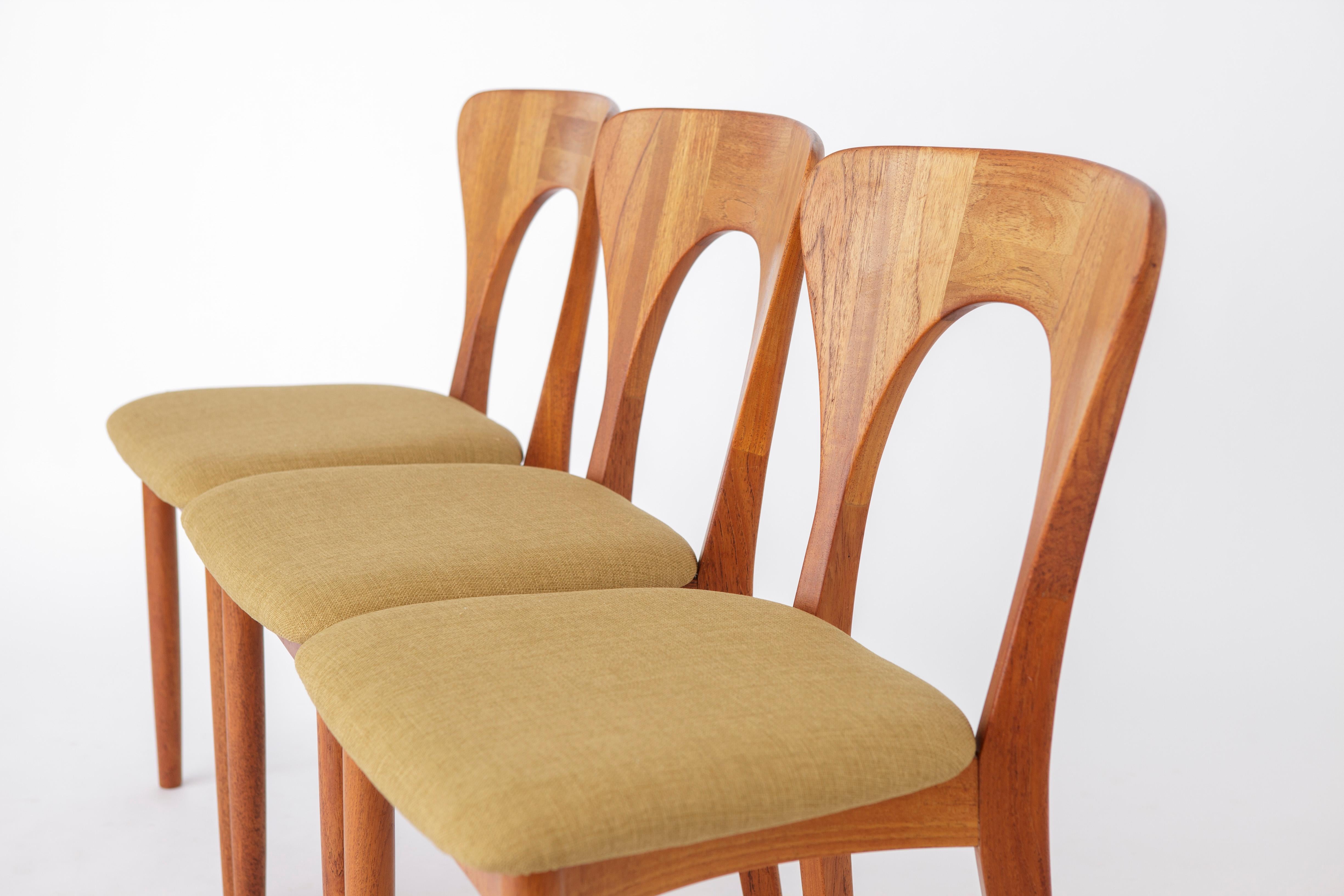 Set di 6 sedie da pranzo in teak Niels Koefoed 