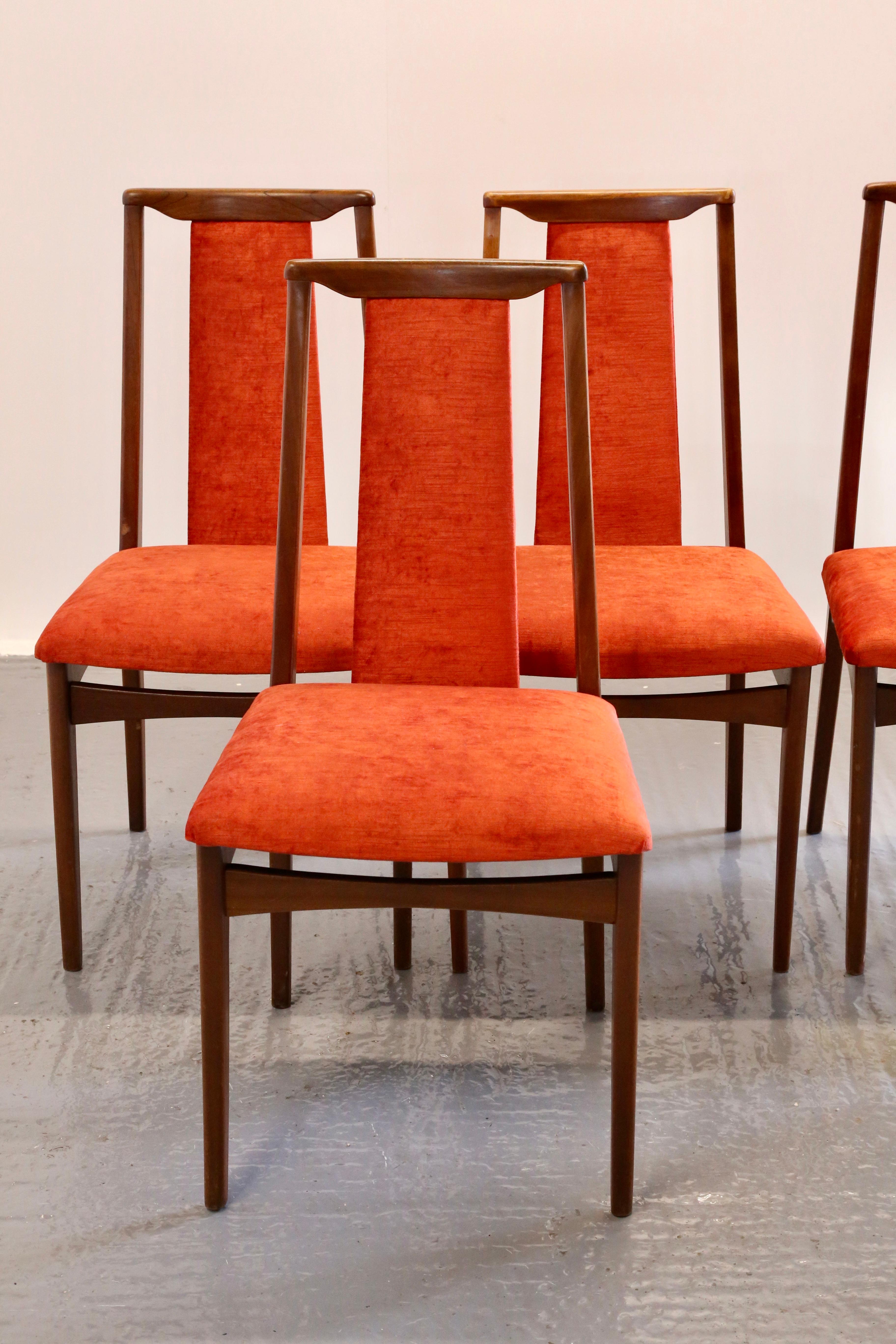 Set of 6 Niels Kofoed Style Danish Mid Century Modern Teak Dining Chairs For Sale 1