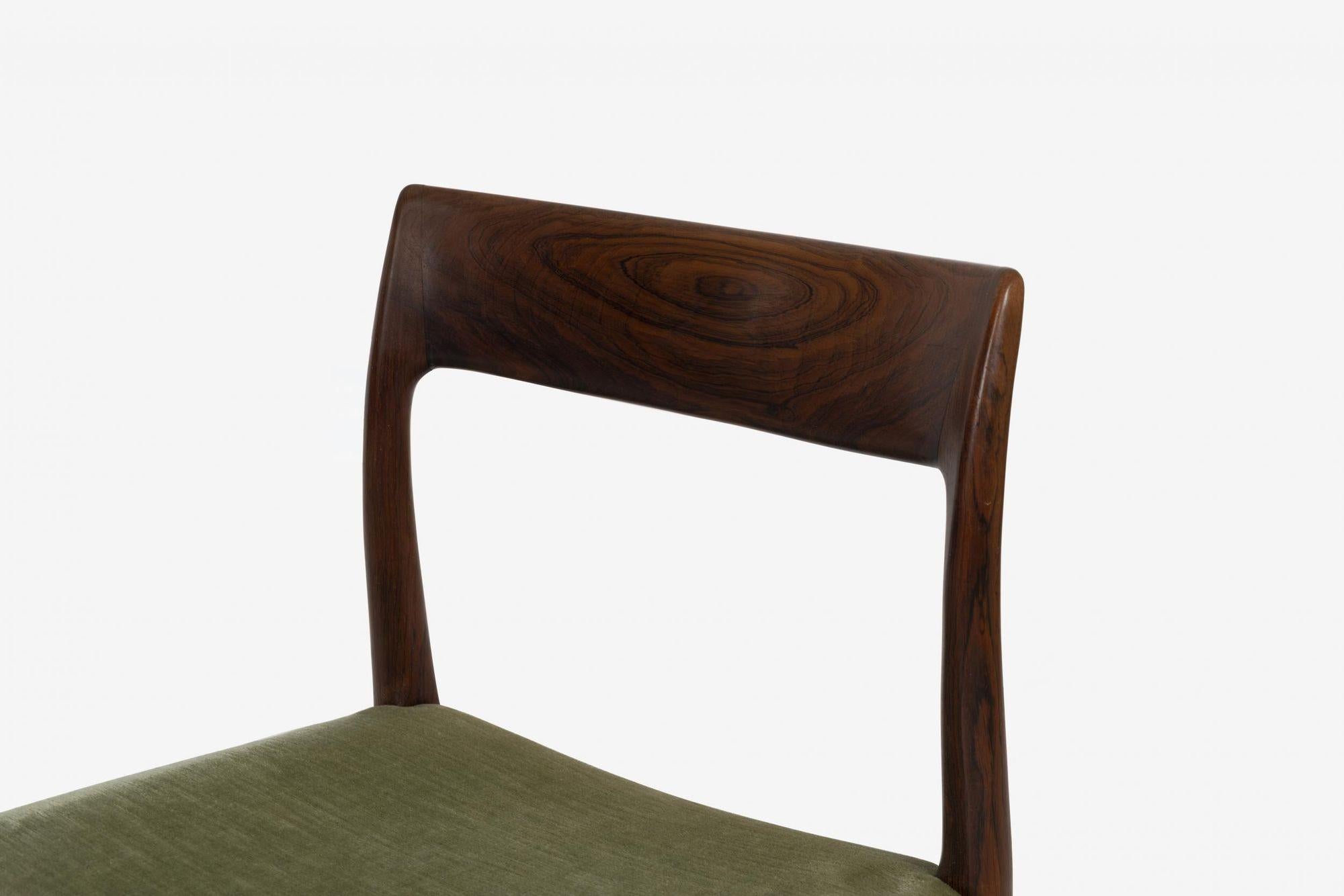 Set of 6 Niels Møller Model 77 Dining Chairs For Sale 2