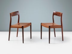 Set of 6 Niels Møller Model 77 Rosewood Dining Chairs, 1959