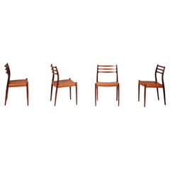 Set of 6 Niels Møller Model 78 Rosewood Dining Chairs