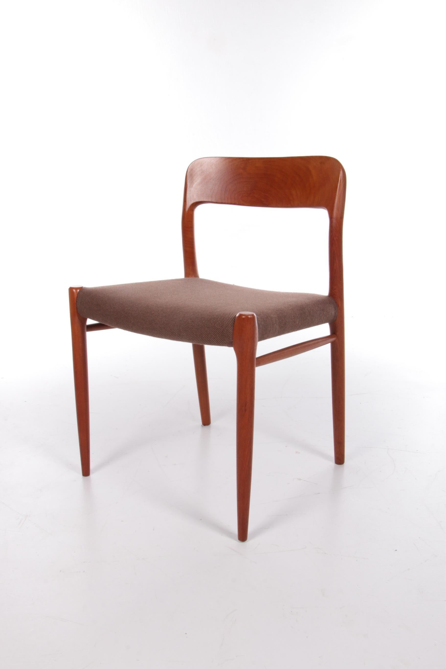 Set of 6 Niels Moller Dining Room Chairs Model 75 Denmark 1960 1