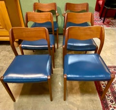 Set of 6 Niels Moller Model 71 Dining Chairs