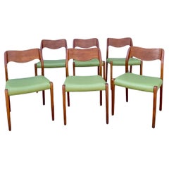 Set of 6 Niels Moller Model 71 Dining Chairs