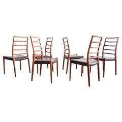 Set of 6, Niels O. Møller Model 82 Embassy Teak Chairs, Denmark