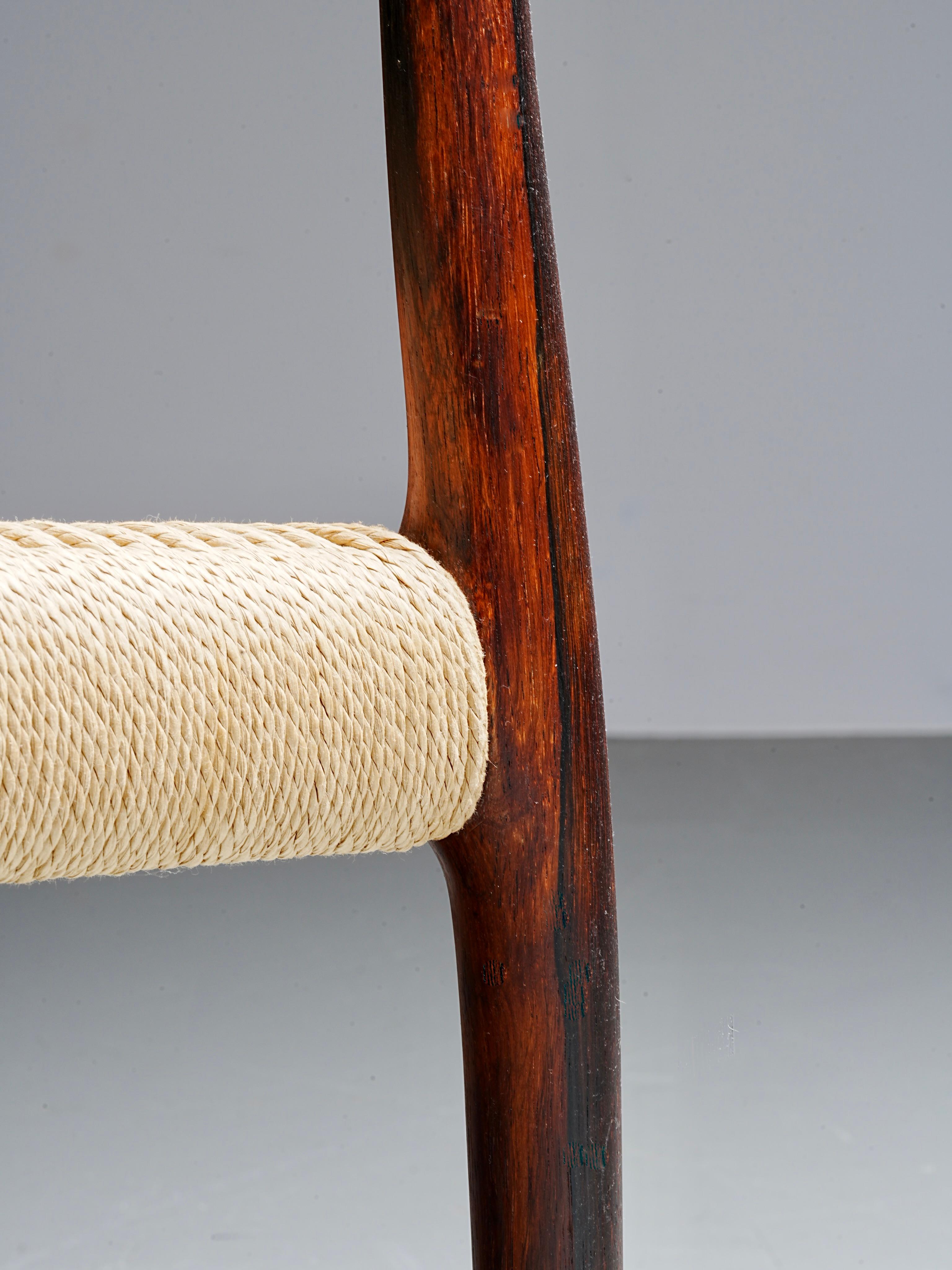 Ensemble de 6 chaises Niels Otto Møller en Wood, Danemark, années 1960 en vente 3
