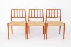 Set of 6 Niels Otto Møller Model 83 Chairs – Danish Teak Dining Chairs, 1970s