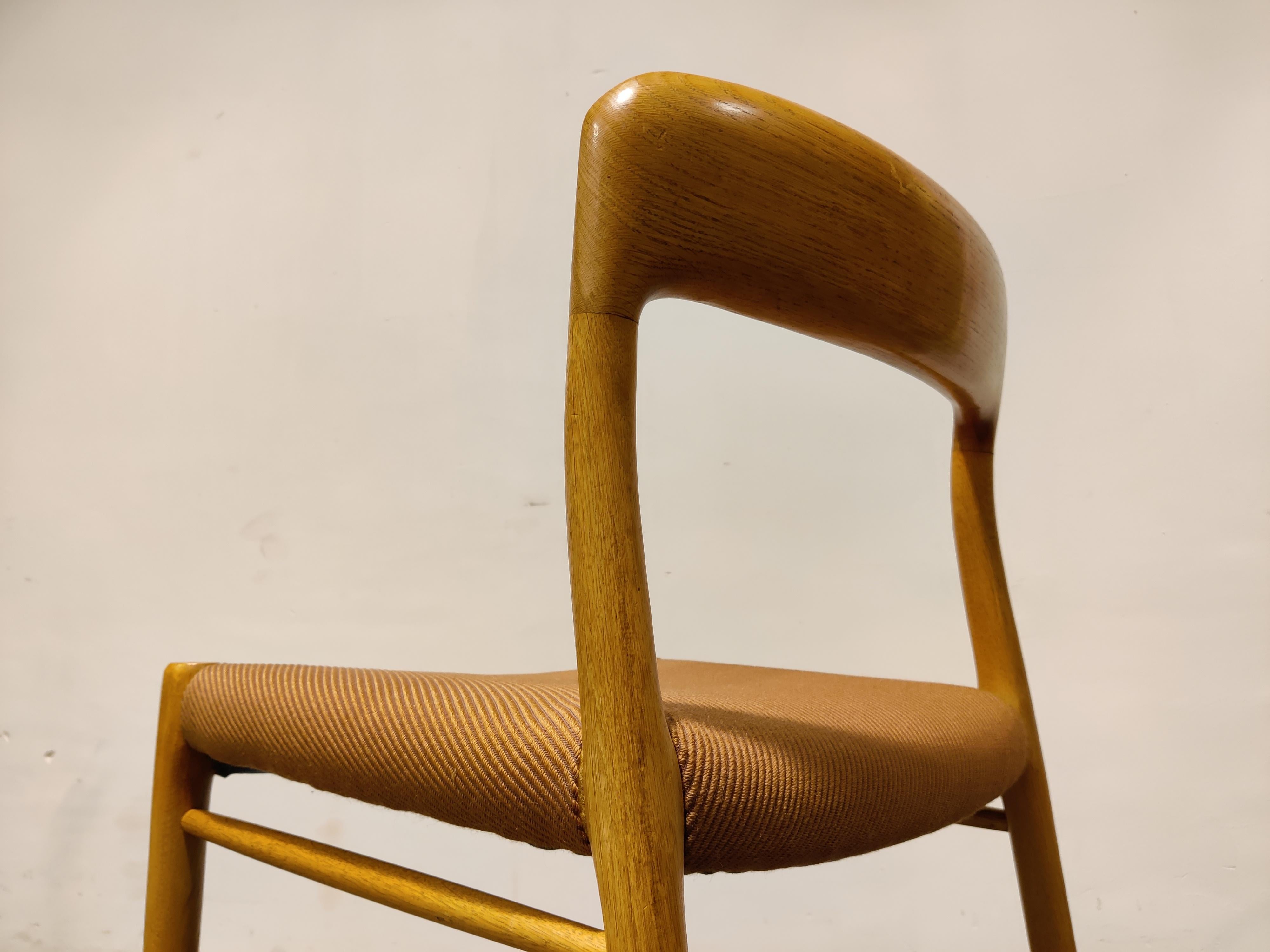Set of 6 Niels Otto Moller Model 75 Dining Chairs, 1960s 2