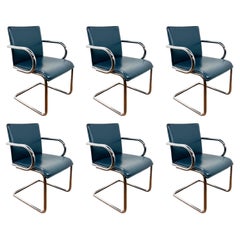 Set of 6 Nienkamper Chrome Dining Chairs