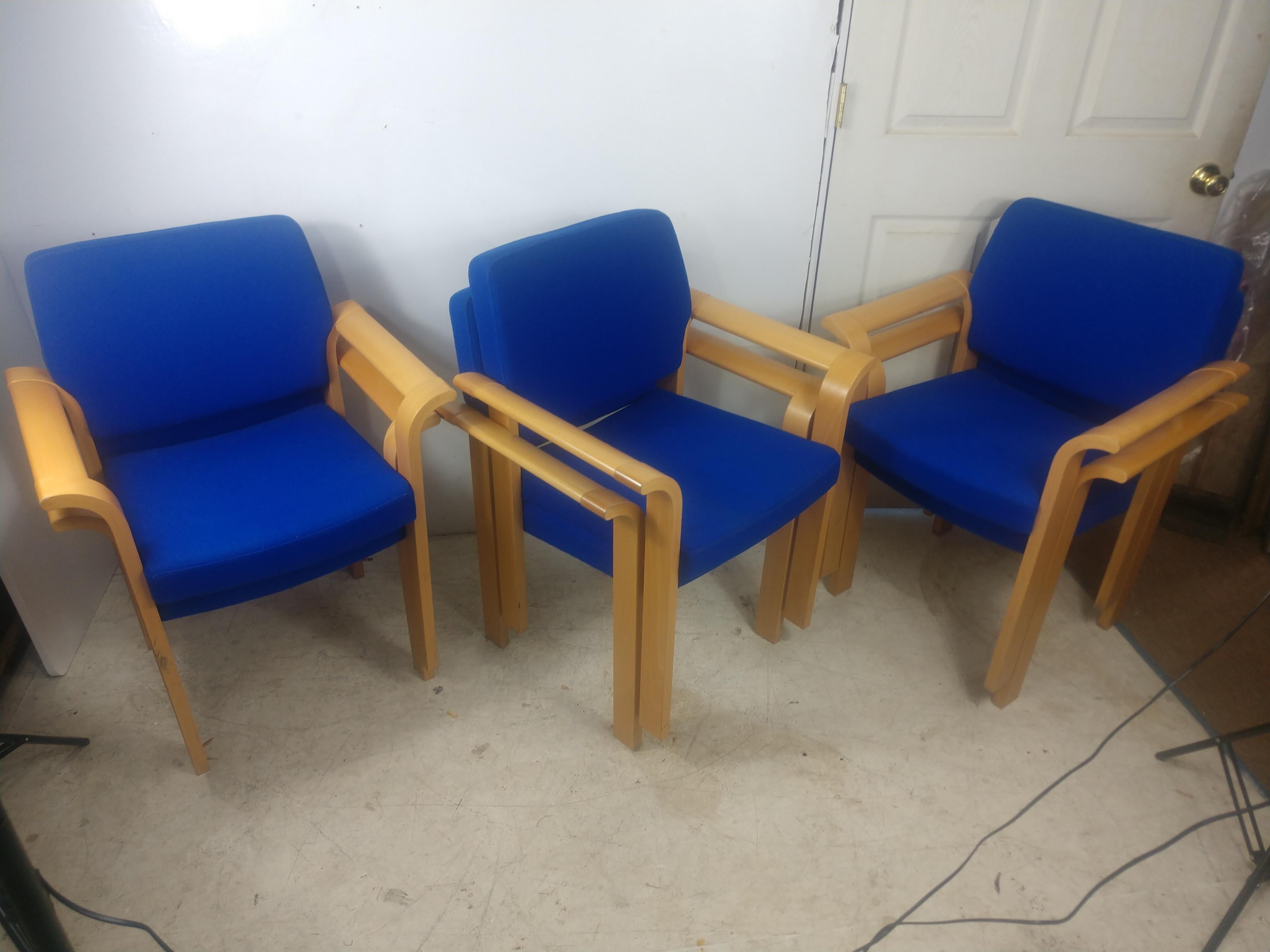 Set of 6 Oak Bentwood Mid-century Dining Chairs Rud Thygesen & Johnny Sorensen For Sale 4