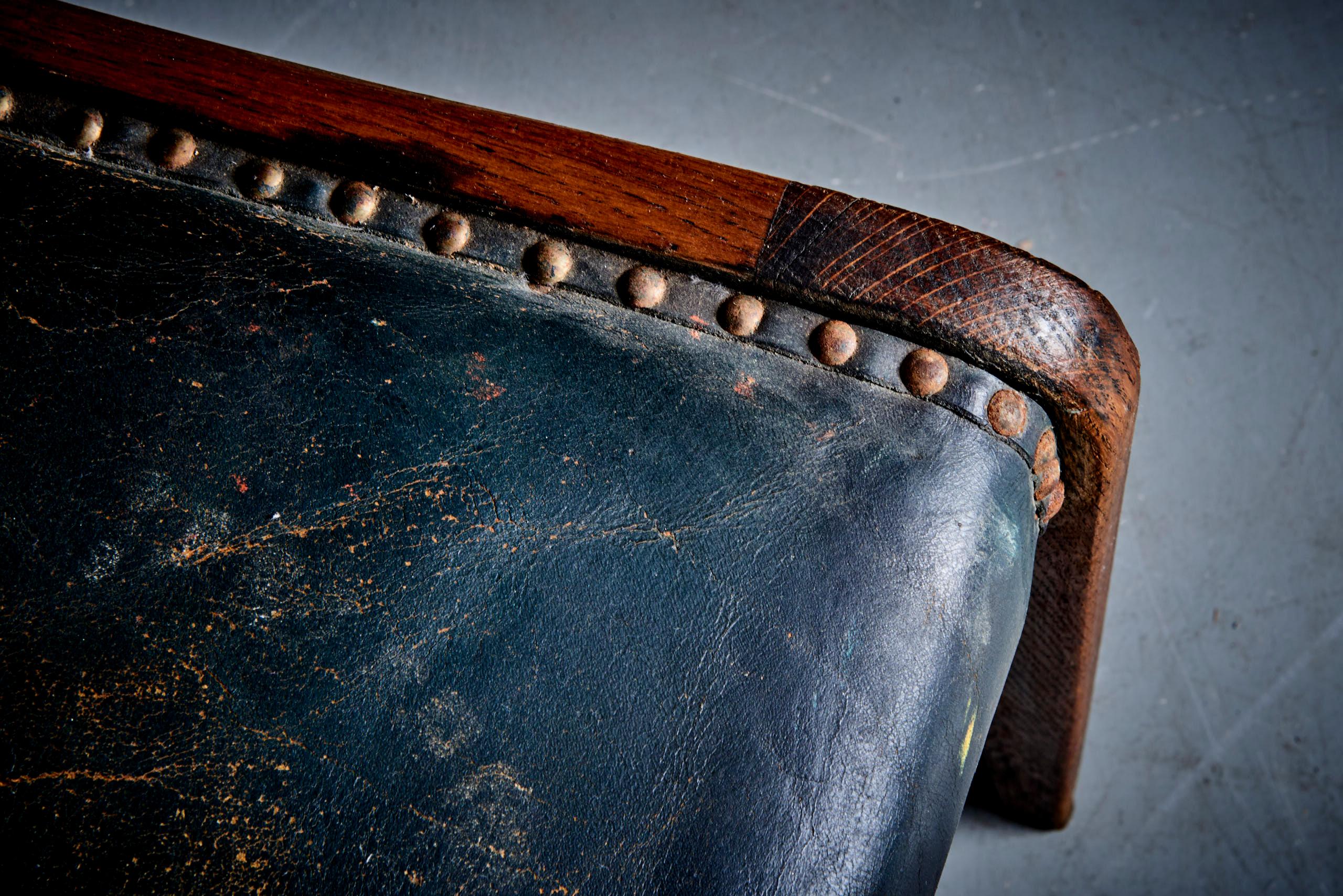 Mid-Century Modern Ensemble de 6 chaises en chêne de Johannes Krahn, intérieur original du Bundestag en vente