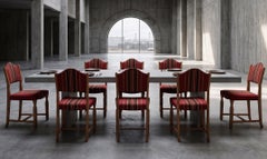 Set of 6 Oak Dining Chairs Attributed to Henning Kjærnulf, Denmark, 1960s